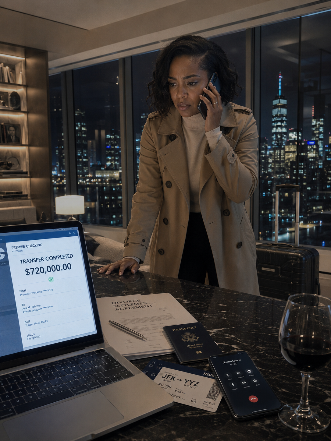 When my husband told me he was going to “work in Canada for two years,” I sobbed as I drove him to the airport. However, as soon as I got home, I moved the $720,000 into my account and filed for divorce.