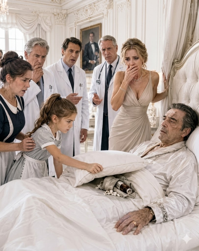 The mafia boss was dying in a mansion full of doctors—until an 8-year-old maid’s daughter lifted his pillow and found what his fiancée had been hiding there every night