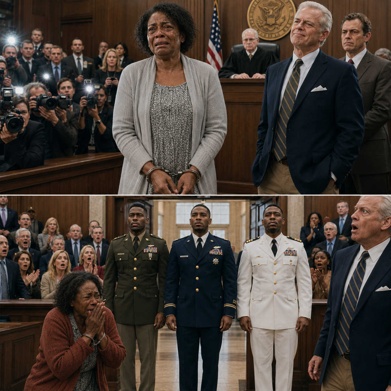 The Entire Courtroom Laughed When a Corrupt Judge Called Me an “Old Criminal” for Raising Three Abandoned Boys Without Government Records. But the laughter stopped instantly when armed military commanders burst through the doors and addressed me as “Mother.”