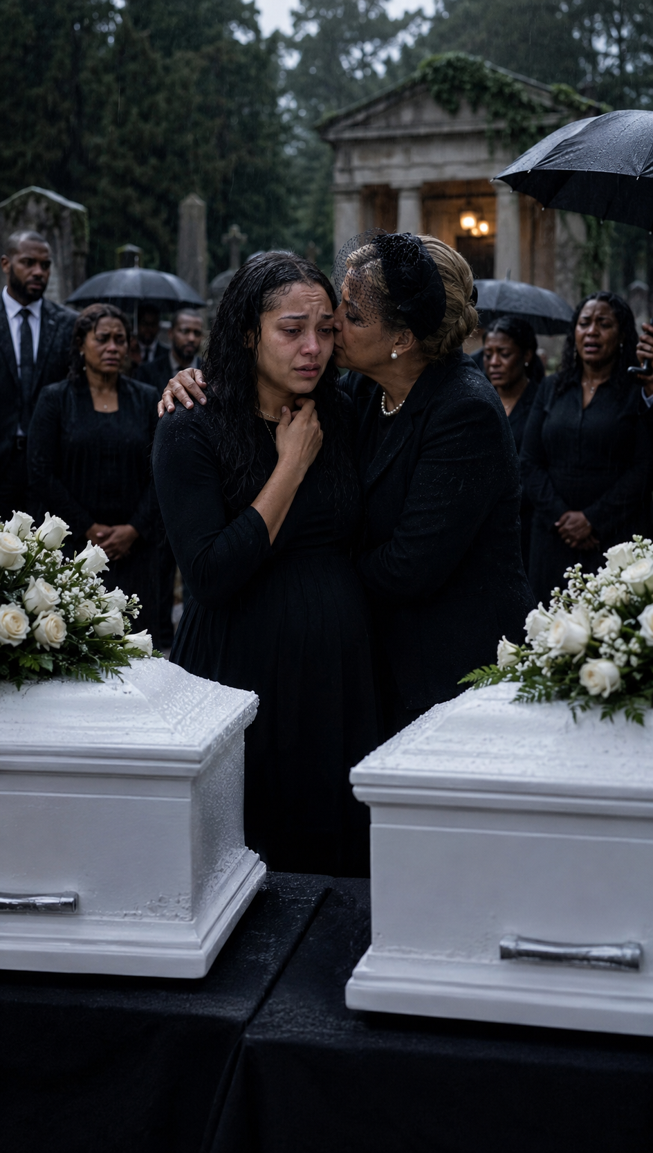 At my twin babies’ funeral, my mother-in-law whispered I was a bad mother—then slap.ped me when I begged her to stop.