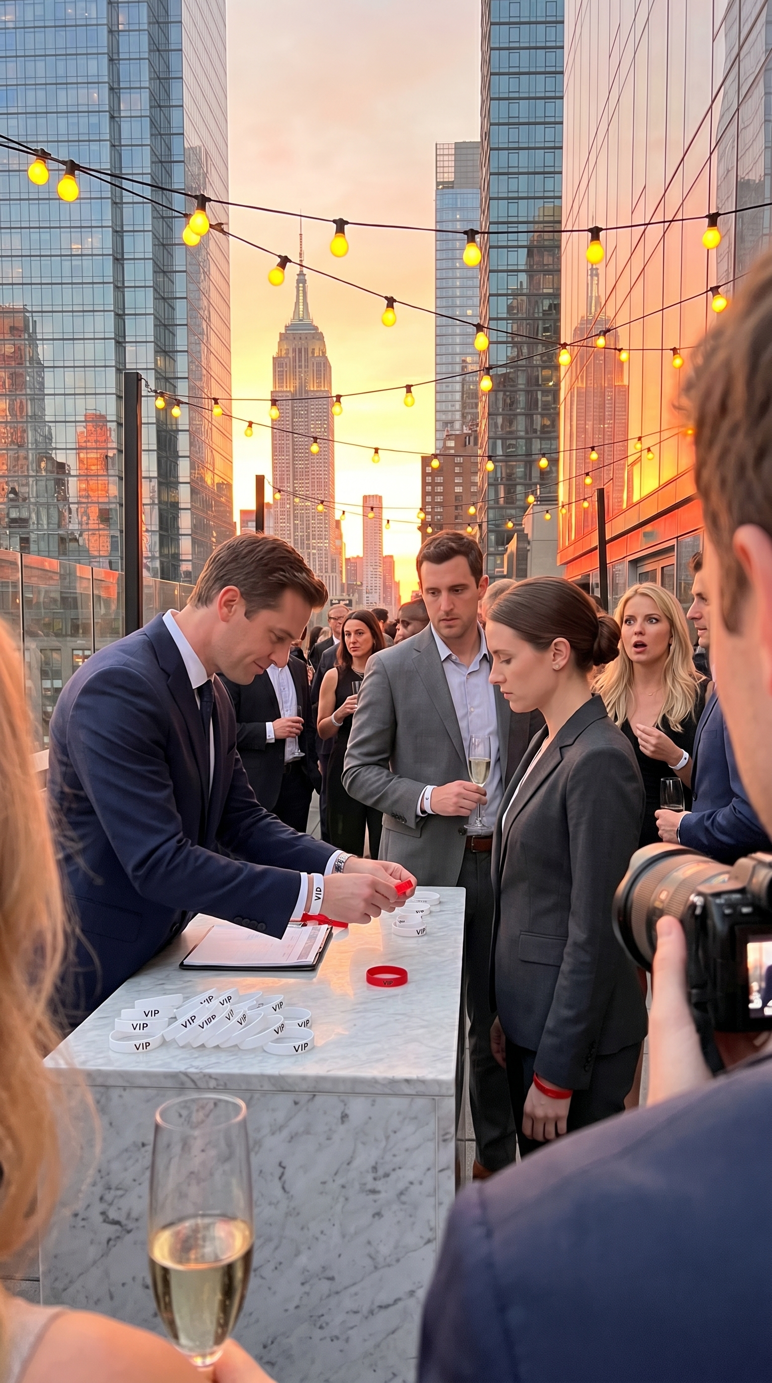At my brother’s rooftop graduation party, he put a red wristband on me in front of 114 guests and said, “Security needs to know who doesn’t belong here.” I just fastened it, smiled, and waited for the building manager to bring up the folder they never knew had my name on it