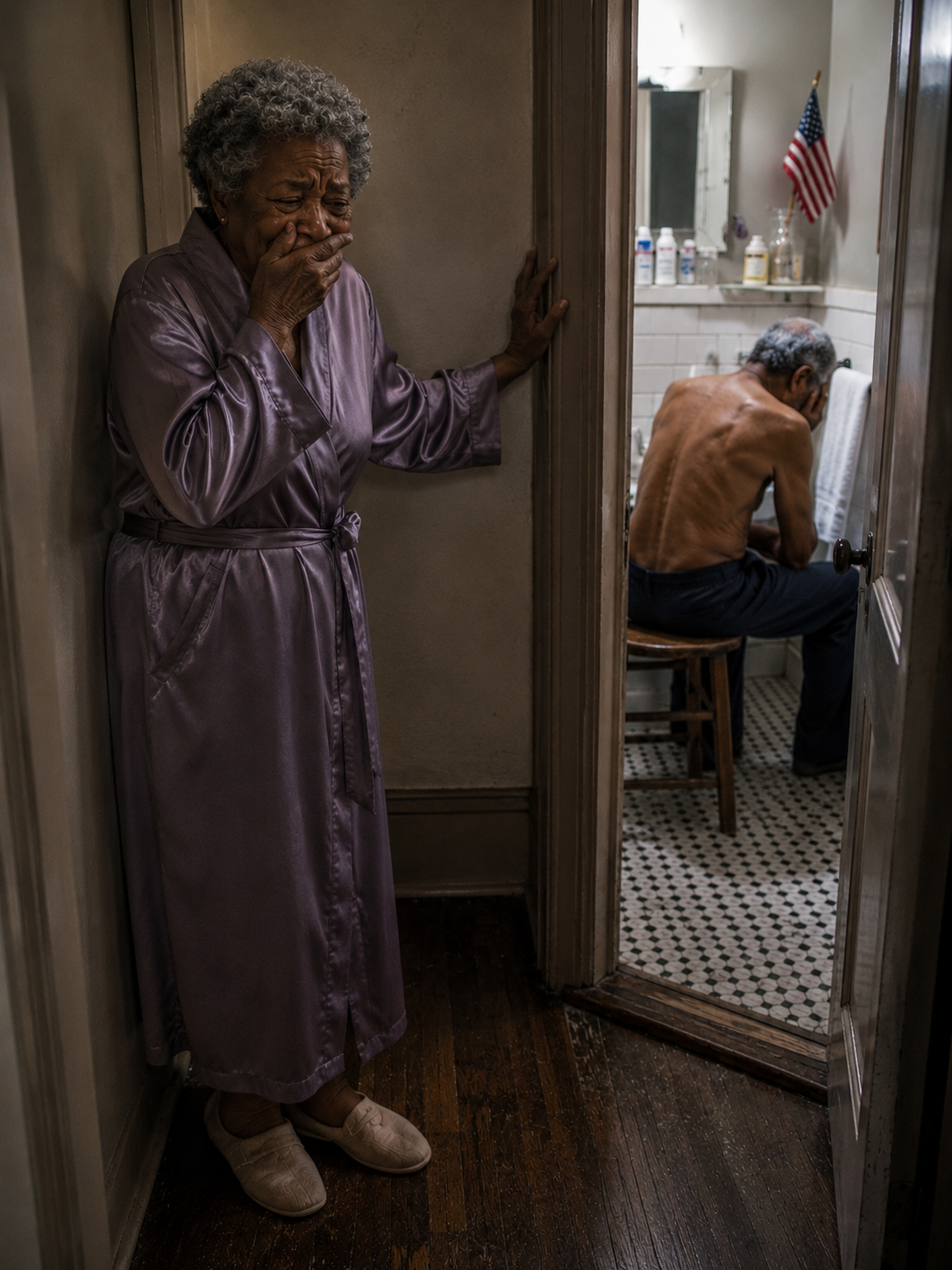 My husband used to lock himself in the bathroom every morning at 4 a.m. for thirty-five years. And the night I finally looked through the keyhole, I understood why he always whispered, “I’m doing this to protect you.”