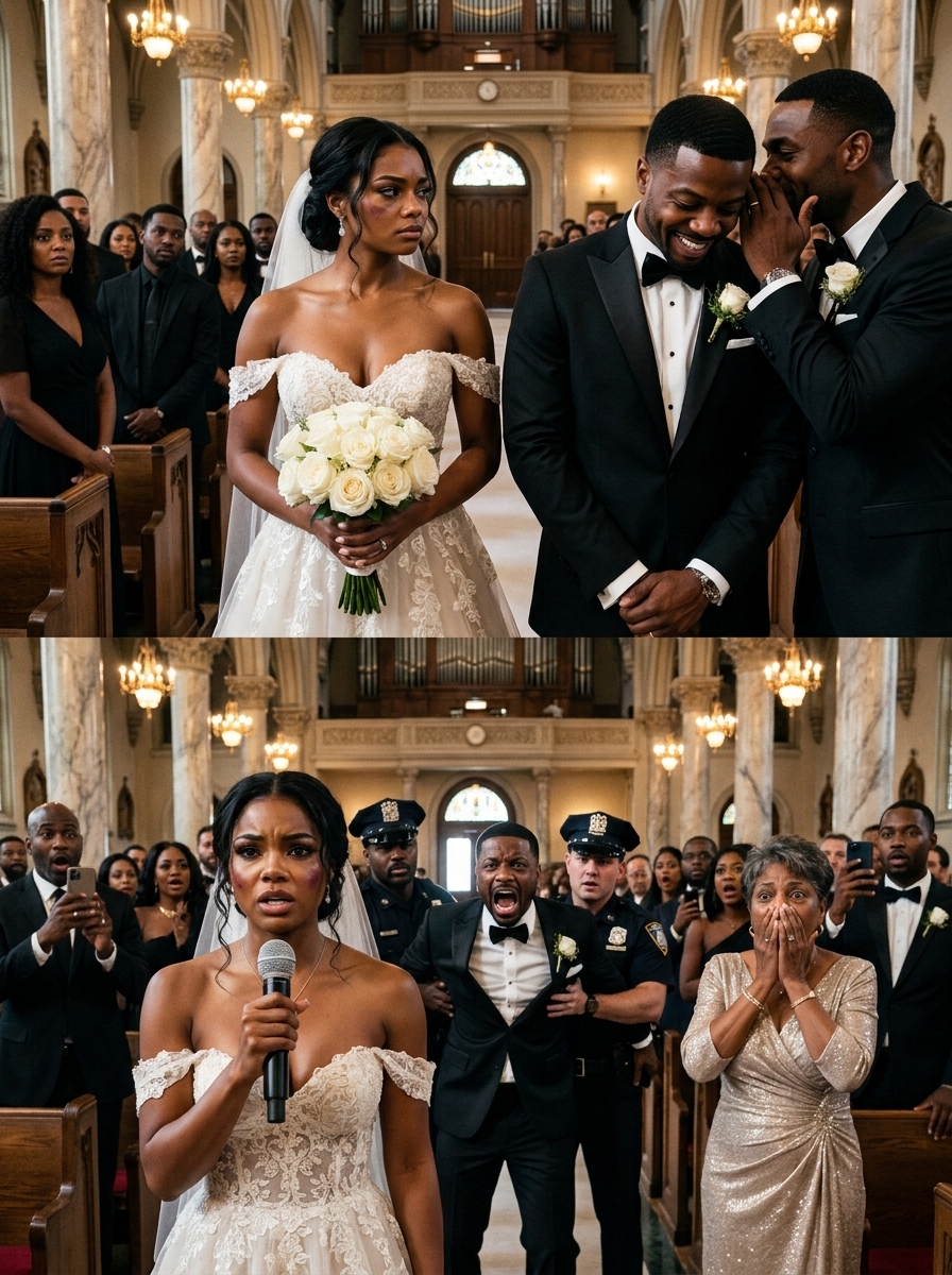 I walked into my own wedding with a black eye hidden under makeup, and the man waiting at the altar smirked like he owned me. Then I heard him whisper, “Let her learn her lesson.” So when the vows began, I took the microphone and said, “My future was never going to include silence.” The video started playing, the room went still, and in one brutal minute, everything shattered