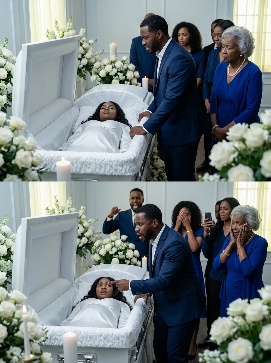 I stood by her coffin, hands shaking, trying to be a “strong husband” while my unborn child slept inside her.