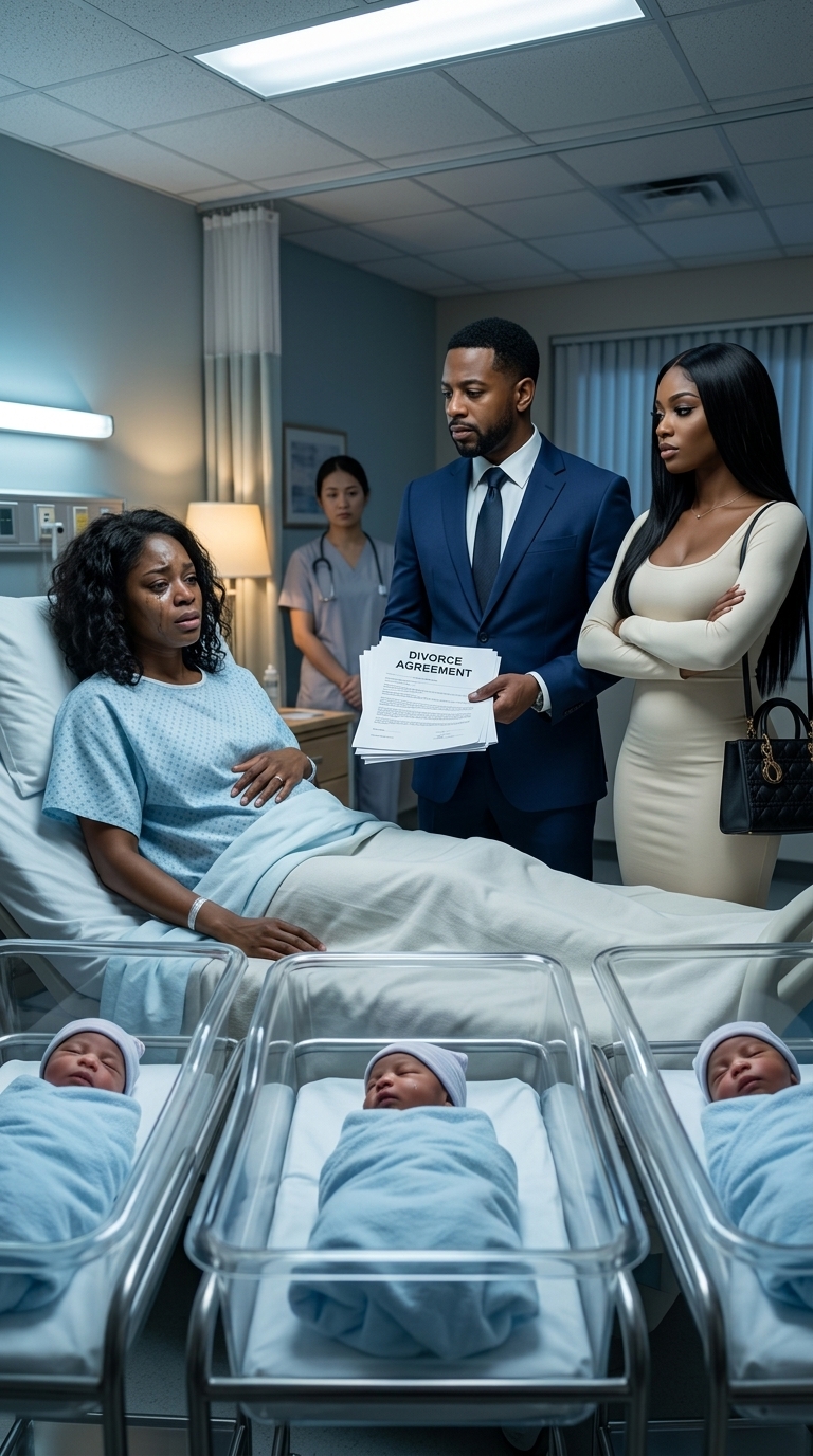 After I gave birth to our triplets, my husband brought his mistress to the hospital, a Birkin hanging from her arm, just to humiliate me. “You’re too ugly now. Sign the divorce,” he sneered.