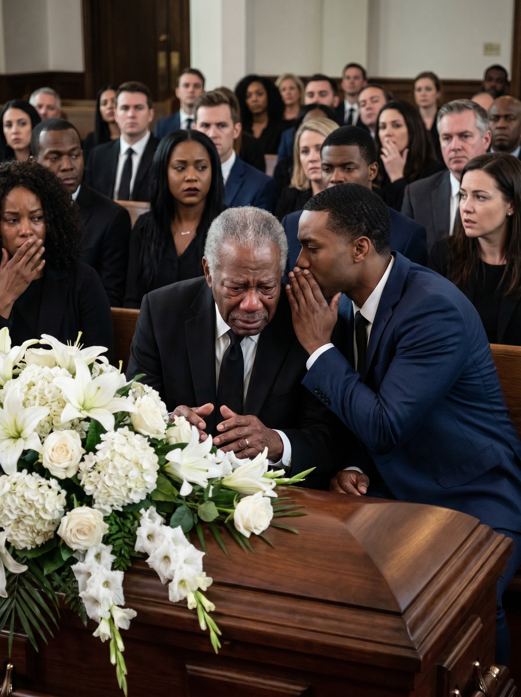 At my daughter’s funeral, my son-in-law leaned in and murmured, “You have 24 hours to leave my house.” I met his eyes, smiled, and said nothing. I packed one bag and disappeared. A week later, his phone rang.