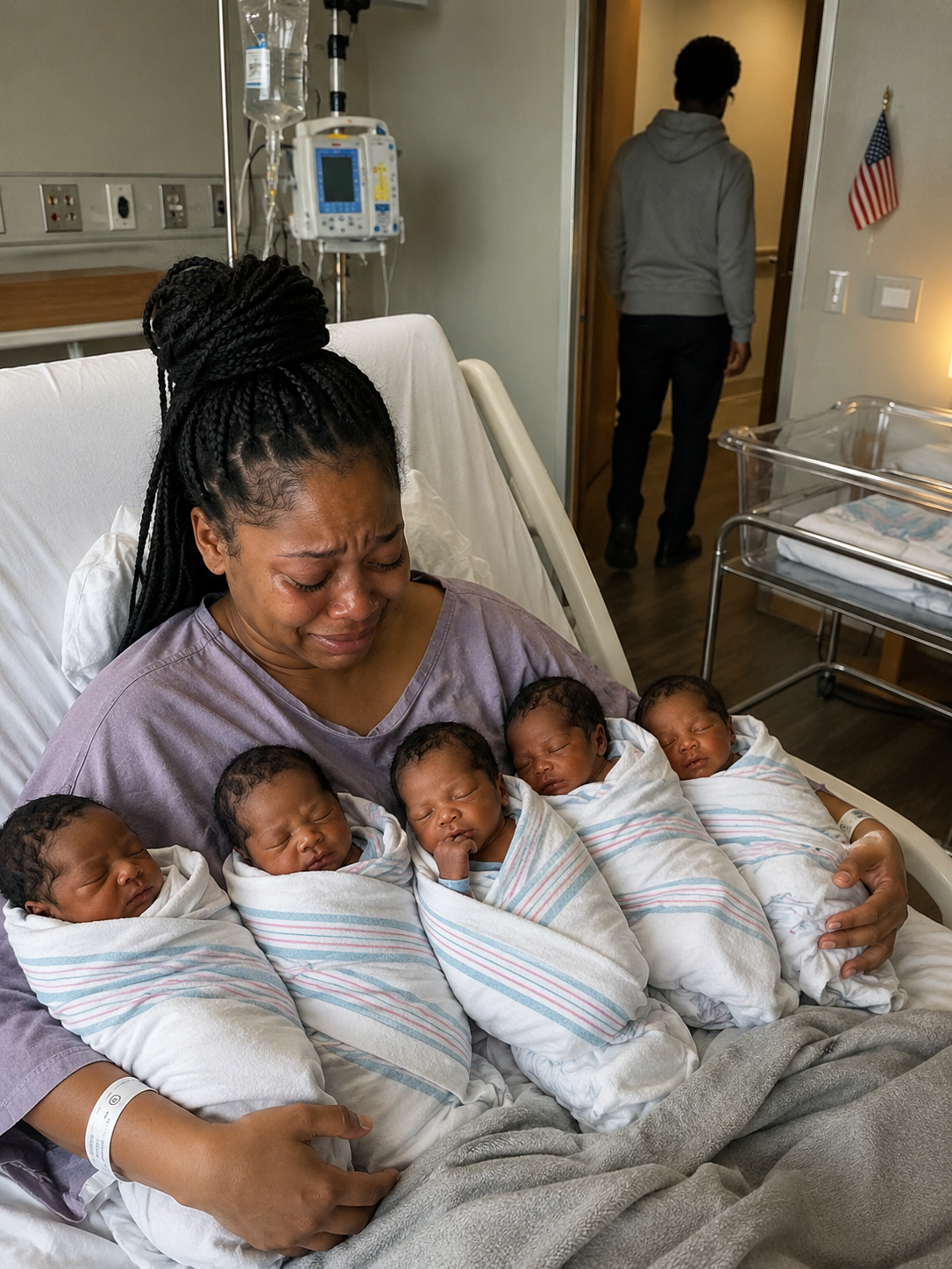 Right after the five babies were born, the father whispered, “These aren’t mine,” and walked out. The mother stayed calm and vowed to raise them alone. But thirty years later, when the real truth surfaced… Everything changed.