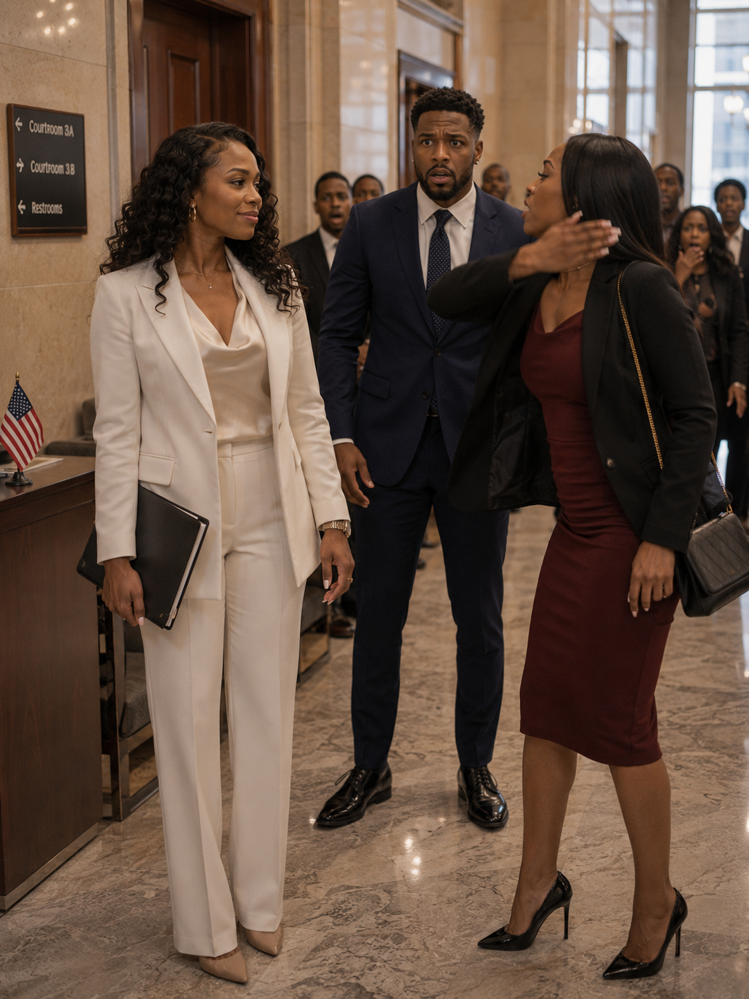 My Husband’s Mistress SLAP:PED Me Outside the Courtroom. I Didn’t Cry, I Didn’t Scream… I Just Smiled. Minutes Later, the Entire Room Found Out Who I Really Was.