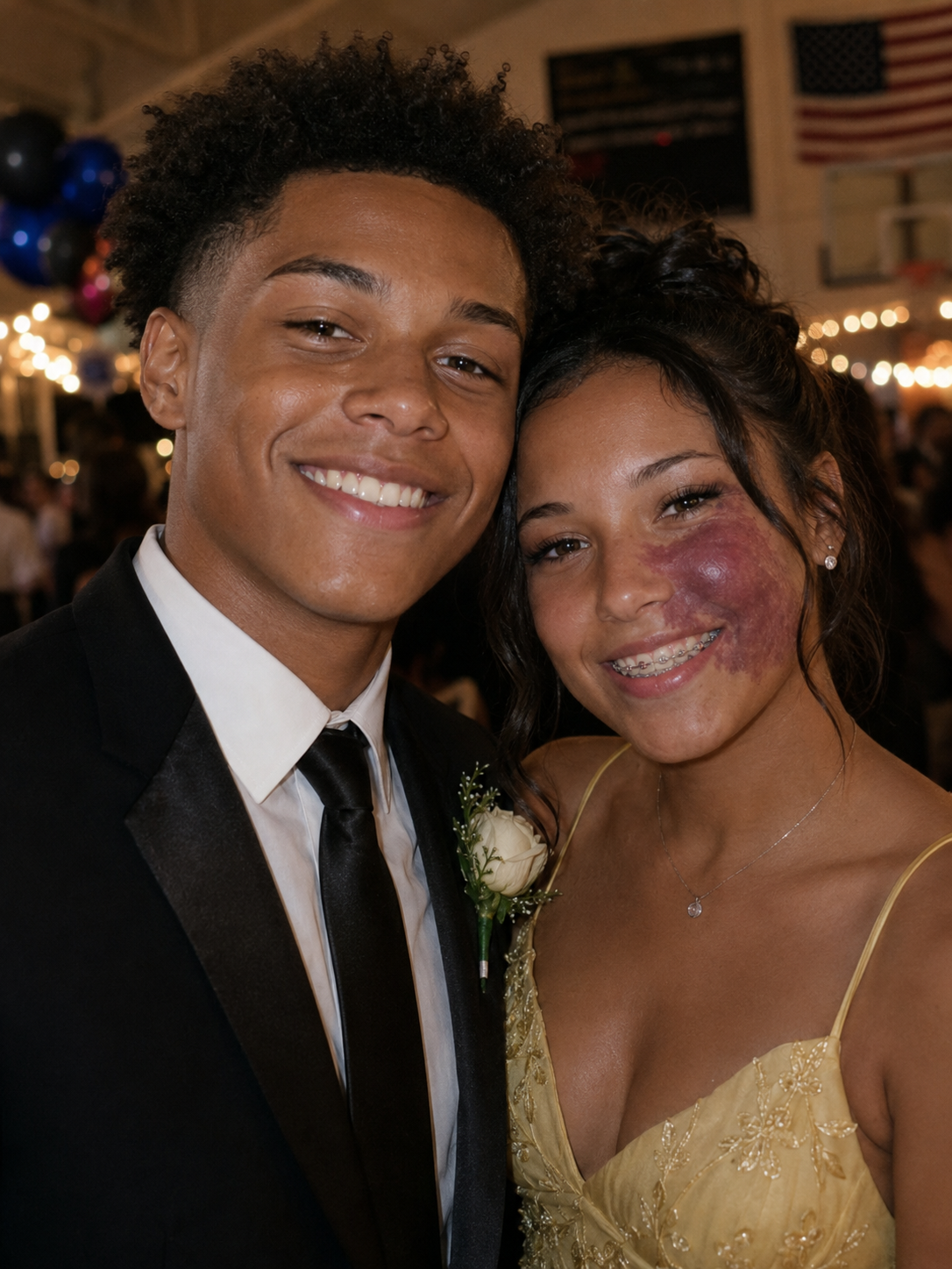 Only One Boy Asked Me to Prom Because No One Else Wanted to Due to the Birthmark on My Face – Everyone Laughed Until an Officer Walked Into the Hall