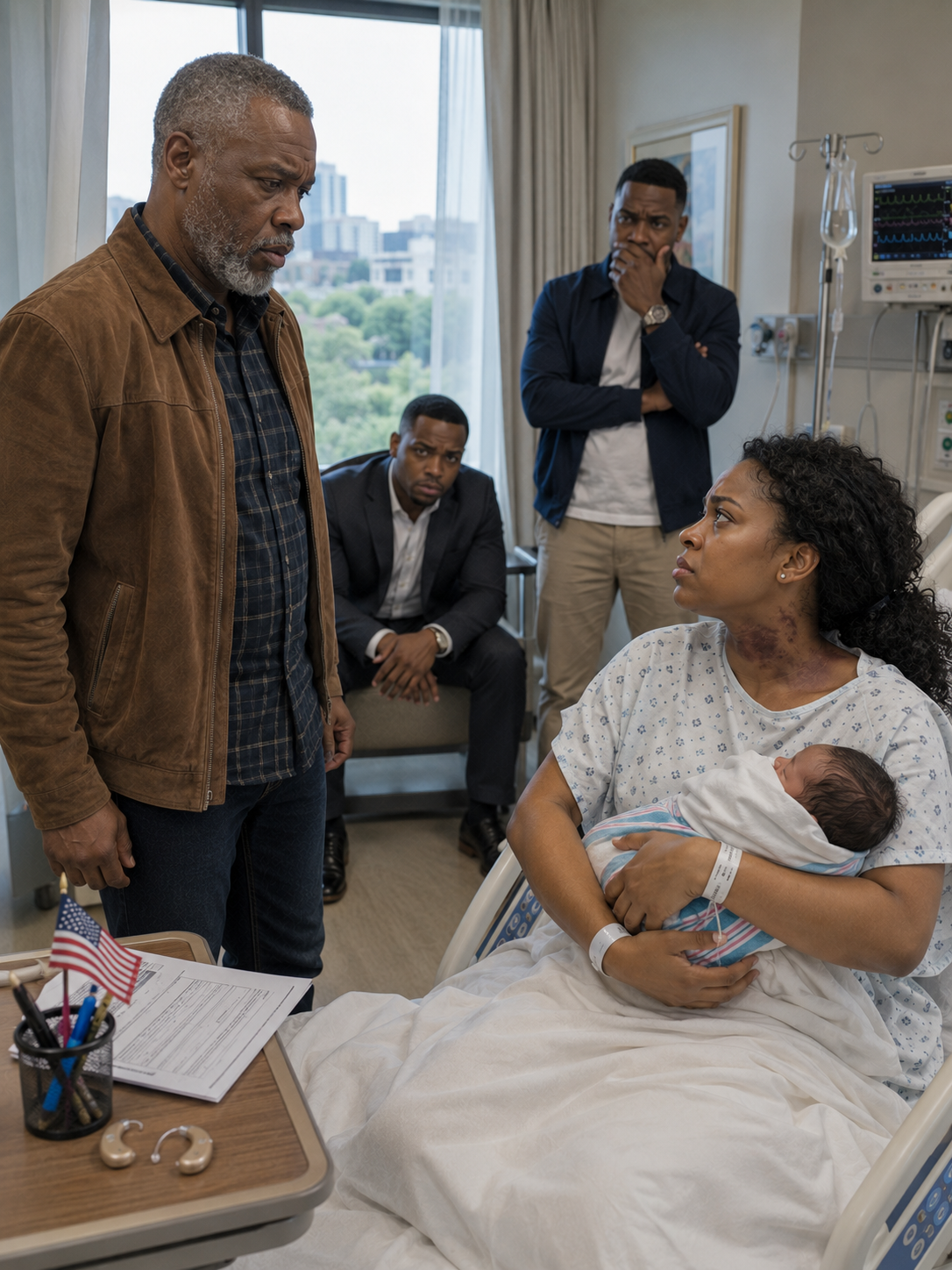 I was holding my newborn when my uncle stepped into the hospital room and noticed the dark handprints on my neck. My husband leaned back in his chair and smiled like he was proud of himself. “Just showing her who the boss of this new family is.”