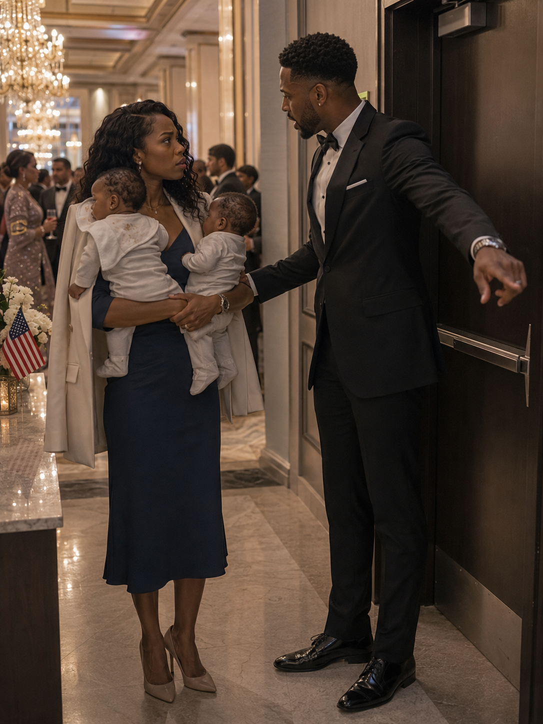 My husband never knew that I was the anonymous billionaire behind the company he was celebrating that night. To him, I was only his “plain, tired” wife who had “wrecked her body” after delivering twins. At his promotion gala, I stood holding the babies when he sh0ved me toward the exit.