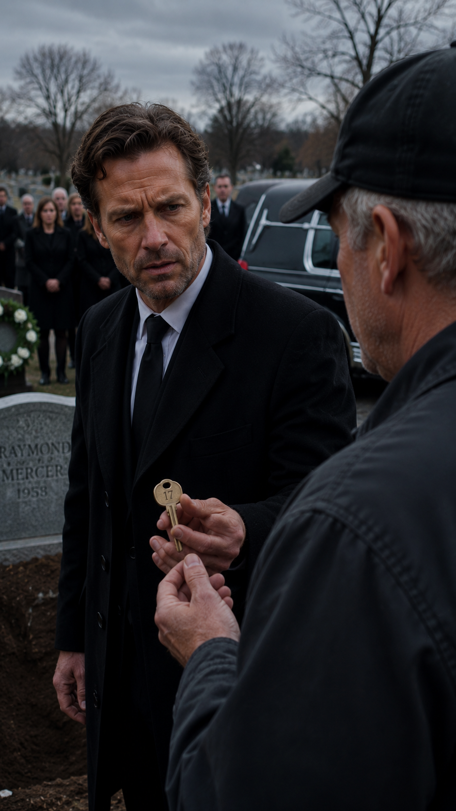 AT MY FATHER’S GRAVESIDE, THE GRAVEDIGGER GRIPPED MY ARM AND WHISPERED, “SIR, YOUR FATHER PAID ME TO BURY AN EMPTY COFFIN