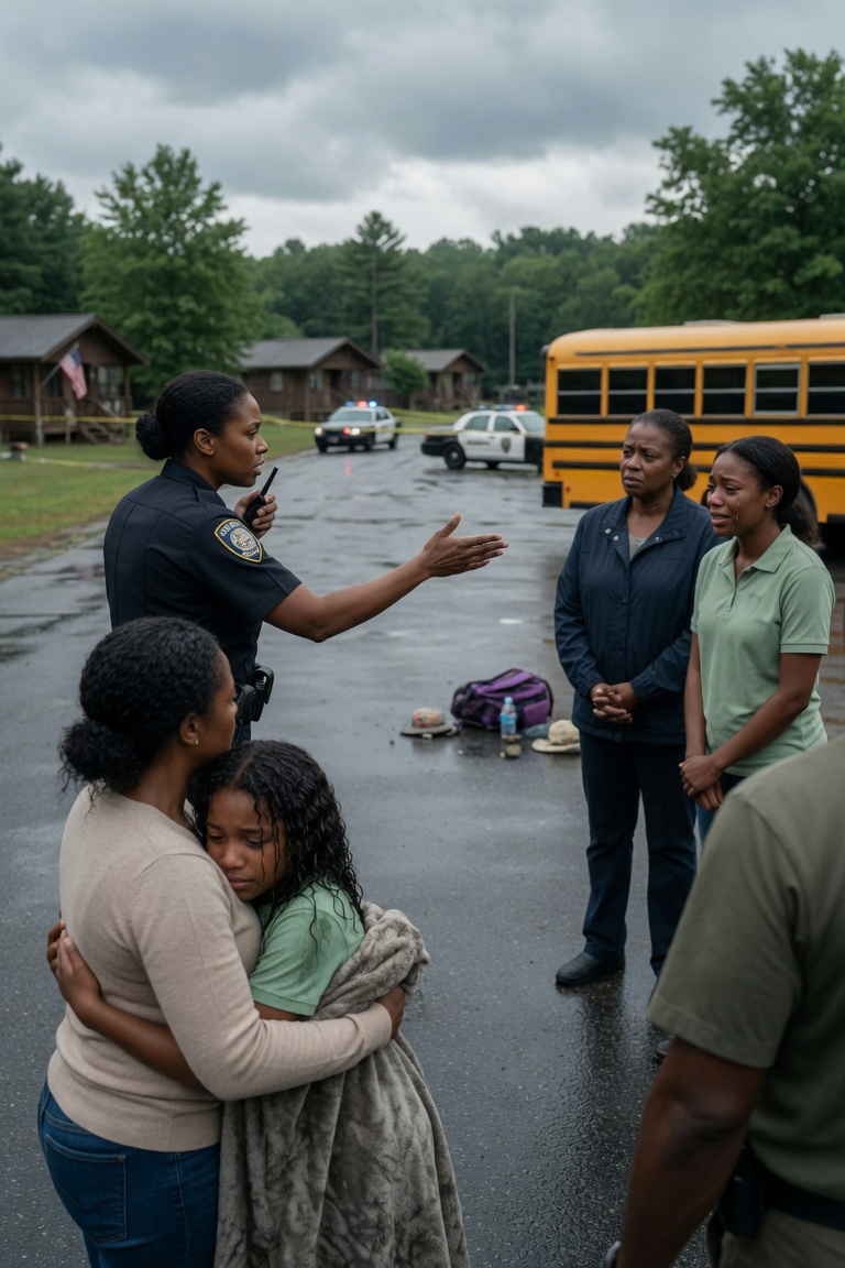 My daughter returned from camp with wet hair, a blanket that wasn’t ours, and a para:lyzing fear of entering the bathroom… but I didn’t call the camp director. I called 911. I set aside her uniform, and that decision uncovered the fact that another girl hadn’t come back at all.