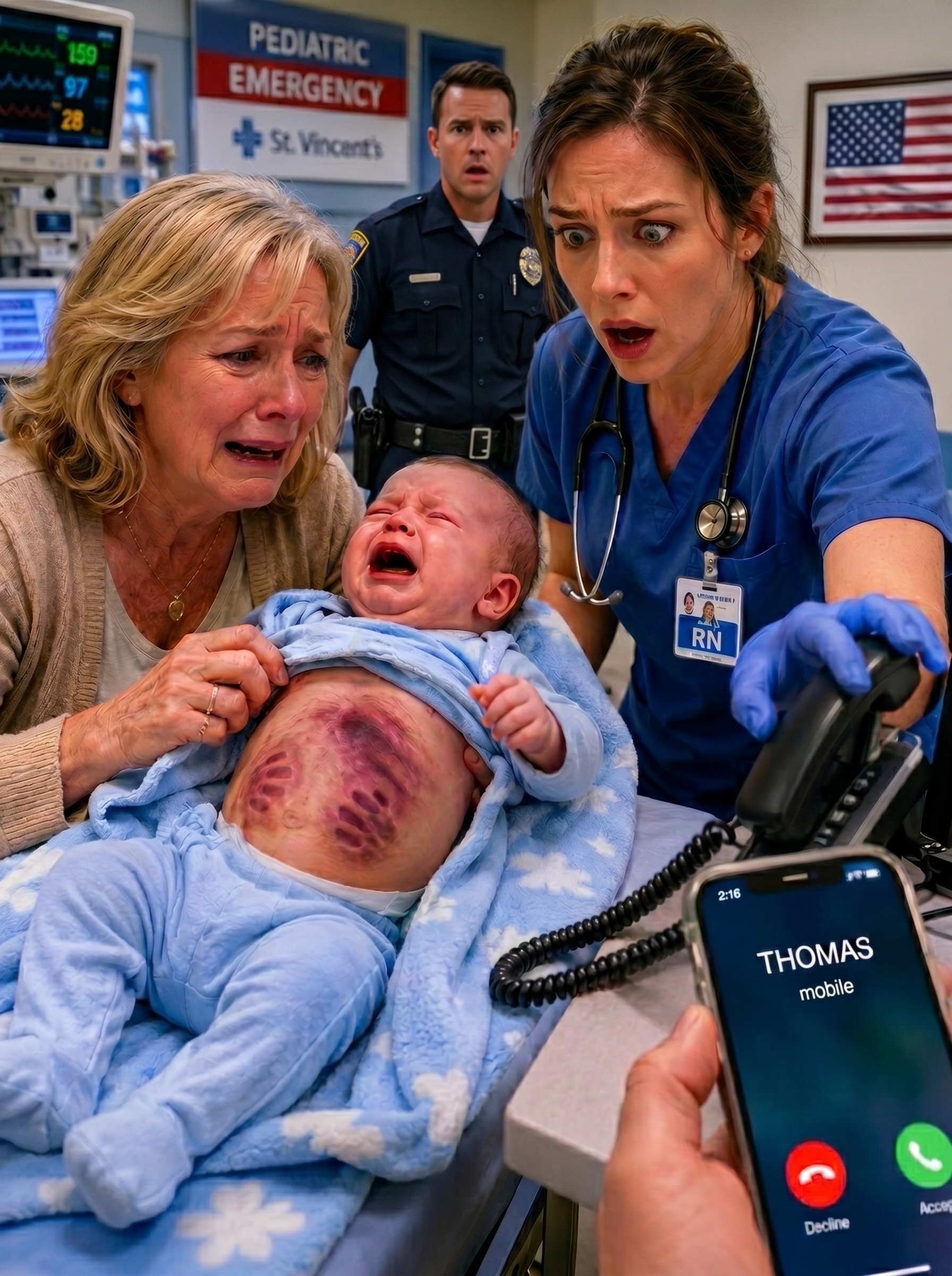 My Son Told Me Not to Remove My Grandson’s Onesie—An Hour Later, an ER Nurse Saw What Was Hidden Underneath and Reached for the Security Phone