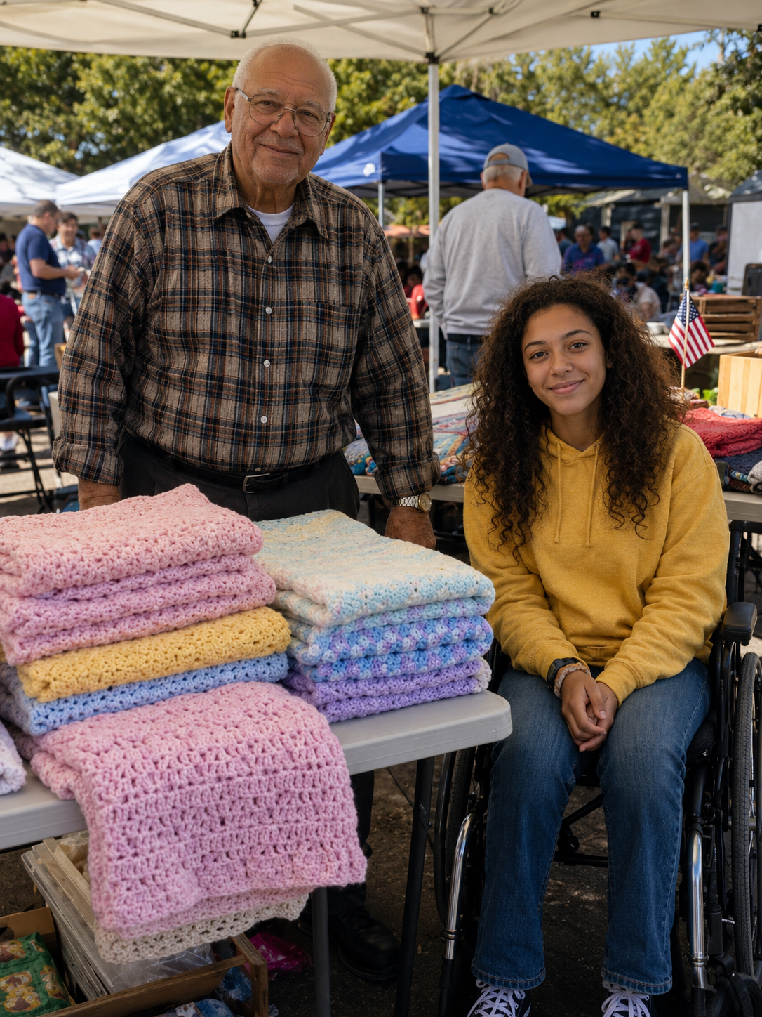 My 76-Year-Old Grandpa Sewed Quilts and Sold Them at a Flea Market So I Could Walk Again – Then a Gruff Biker Showed Up and Said, 'I've Been Looking for You for 20 Years'