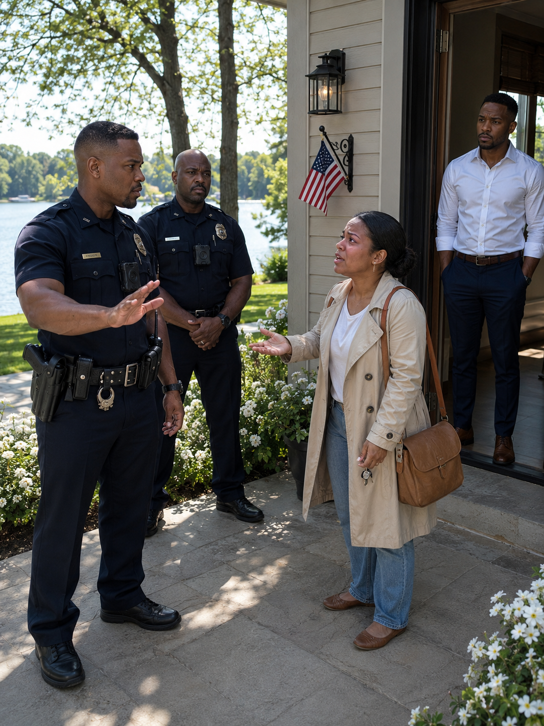 After I bought my dream lake house to recover in peace, my brother called to say he was moving in because dad approved it—but by morning, the locks were changed and two police officers were waiting…