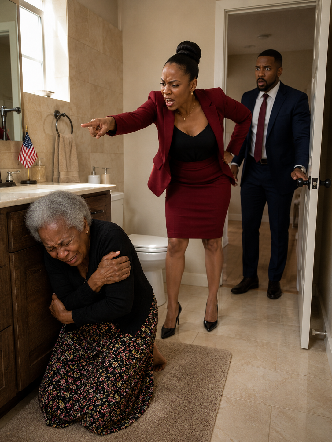 MILLIONAIRE CAME HOME EARLY AND FOUND HIS WIFE FORCING HIS ELDERLY MOTHER TO EAT FROM A TOILET