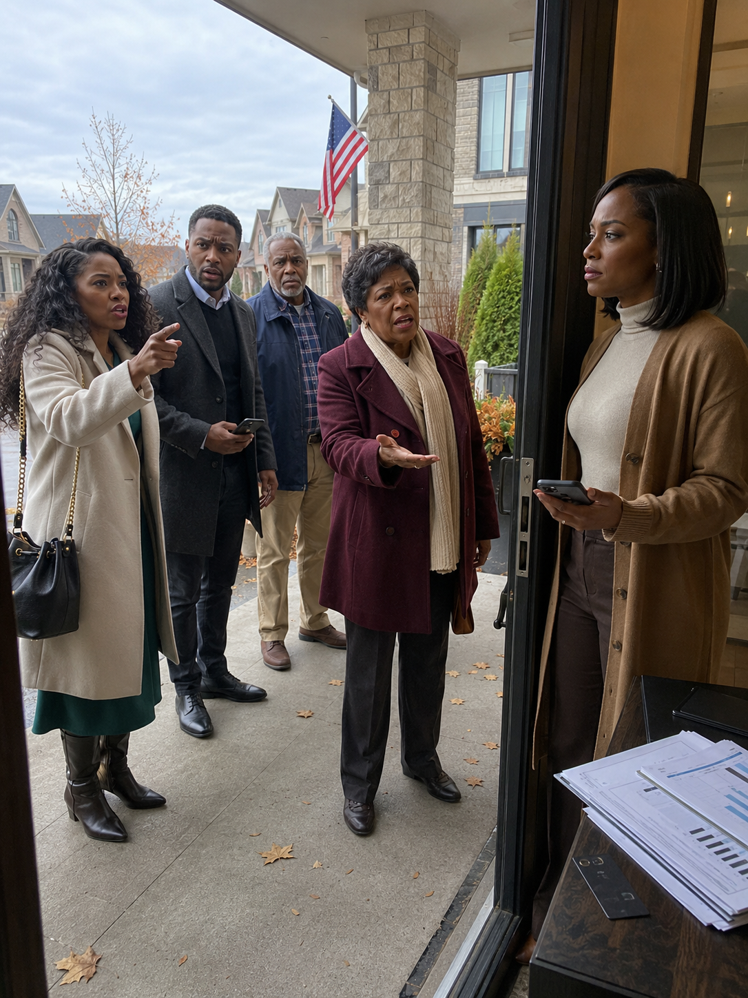 MY FAMILY EXCLUDED ME FROM THANKSGIVING. MOM SAID, “YOUR SISTER WANTS HER BOYFRIEND TO BE IMPRESSED. SHE THINKS YOUR PRESENCE WOULD EMBARRASS HER.” I ENDED THE CALL. THE NEXT MORNING, THEY SHOWED UP AT MY HOUSE ENRAGED—AND HER BOYFRIEND SAID…