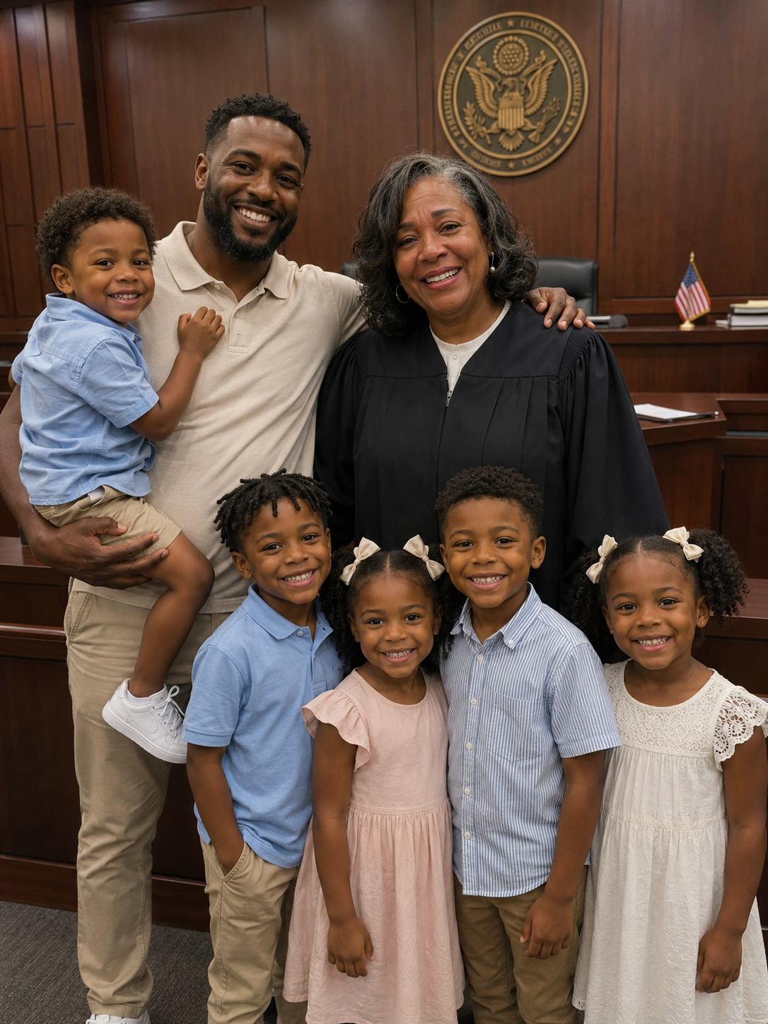 This Single Dad Fought to Adopt 5 Siblings Under 7 Before They Were Separated – The Judge Broke Down After Learning Why
