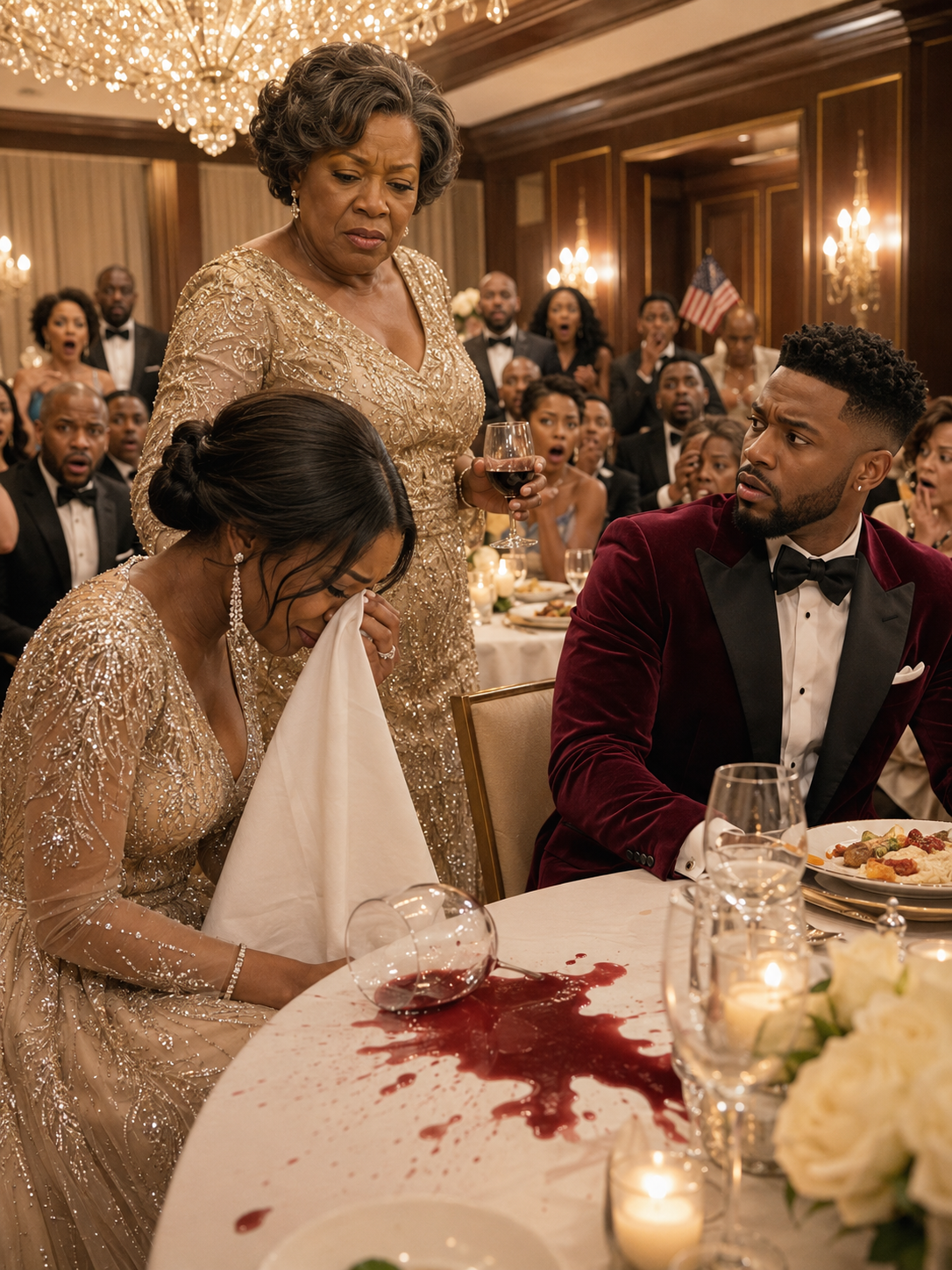At my very first meeting with my fiancé’s family, his mother suddenly flung a glass of wine in my face and mocked me, sneering, “Just cleaning off the poor. If you want to marry my son, hand over $100,000 right now.” When I turned to him for support, I saw him grinning right alongside her