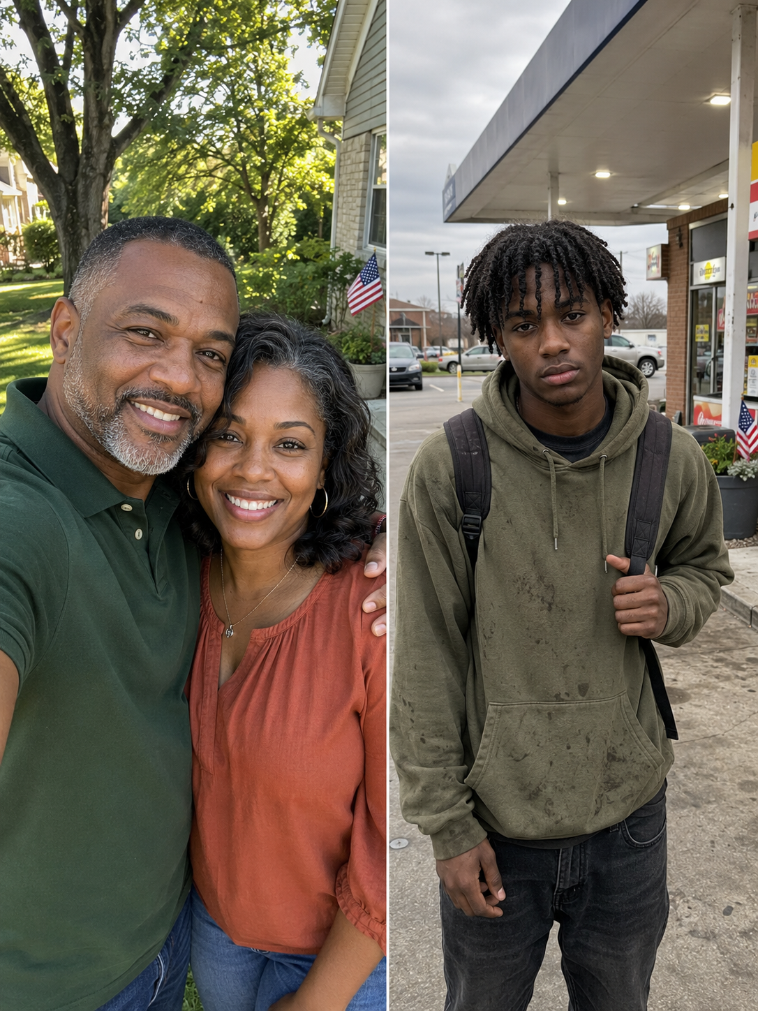 I Let a Homeless Teen Borrow My Phone at a Gas Station – What He Whispered Before Handing It Back Made My Blood Run Cold