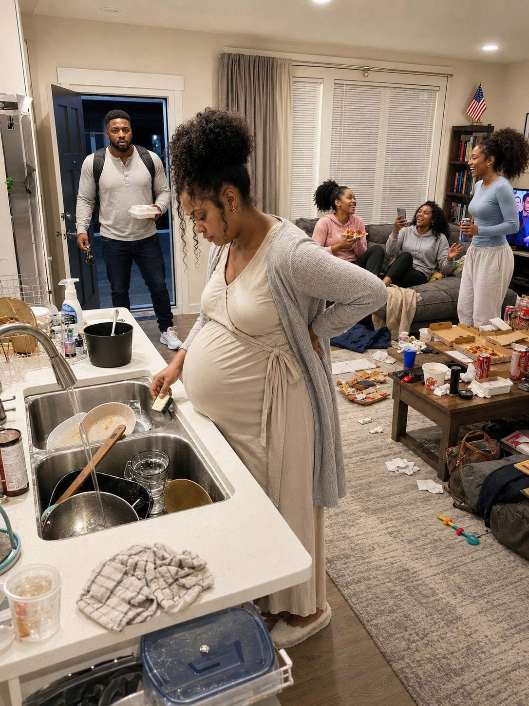I Came Home Exhausted and Found My 8-Months-Pregnant Wife Cleaning Up My Family’s Mess—What I Discovered Next Changed Everything