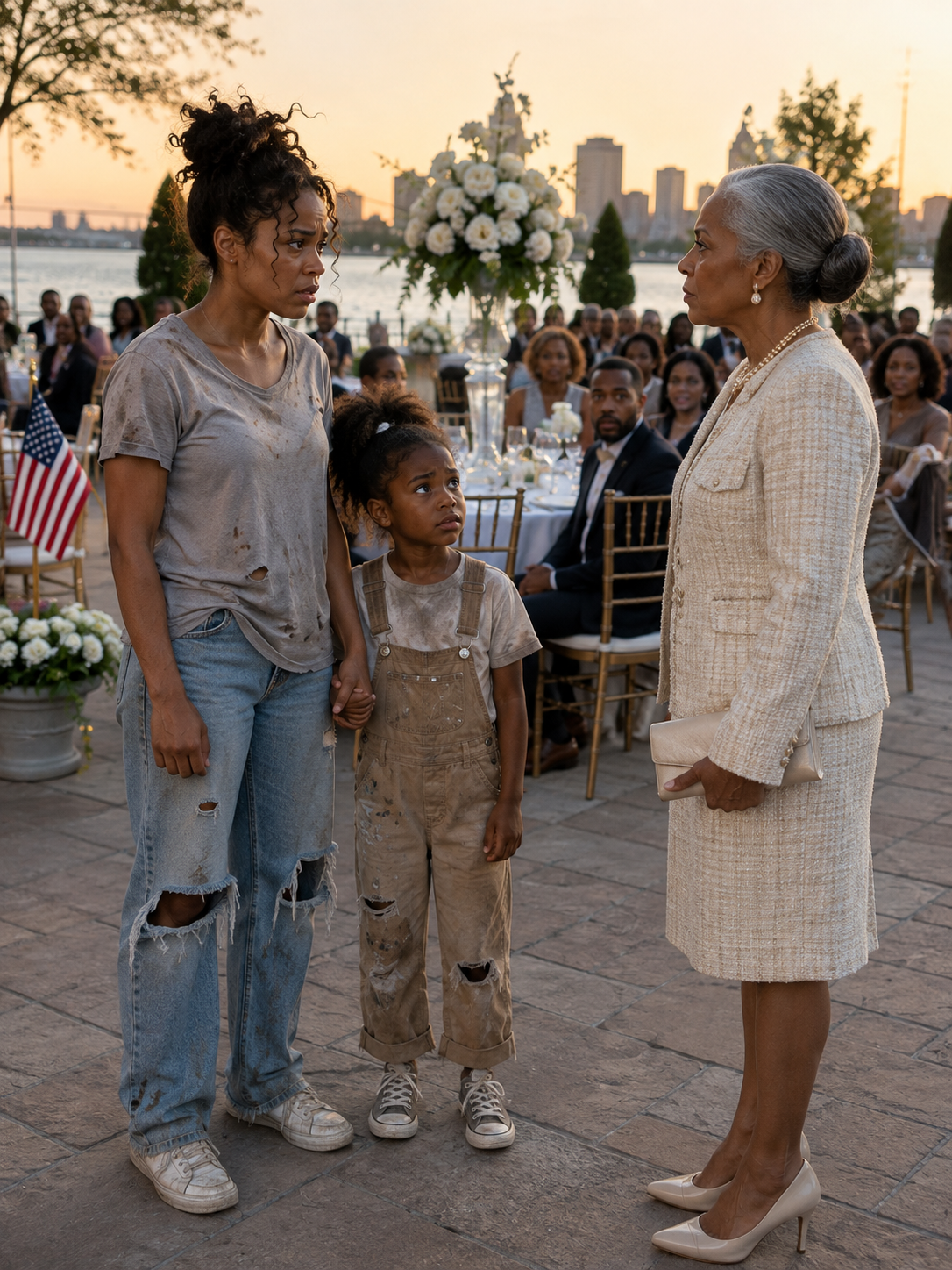 MY MIL TOLD ME AND MY DAUGHTER TO WEAR OLD CLOTHES TO HER "BARBECUE"—WHEN WE ARRIVED AT A LUXURY RESTAURANT FULL OF GUESTS IN DESIGNER OUTFITS, SHE SMIRKED UNTIL MY DAUGHTER REACHED INTO HER POCKET.