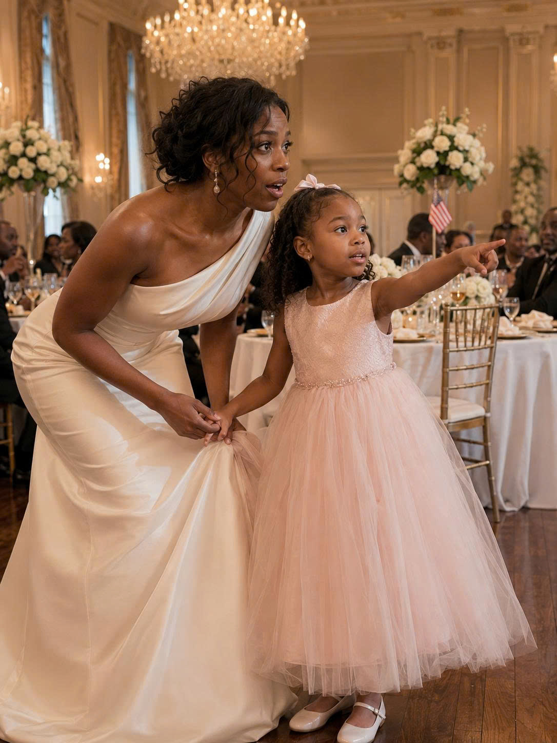 My daughter tugged on my wedding dress and said, "I saw new Daddy and Uncle Peter do something bad" — what I did next shocked all 200 guests.