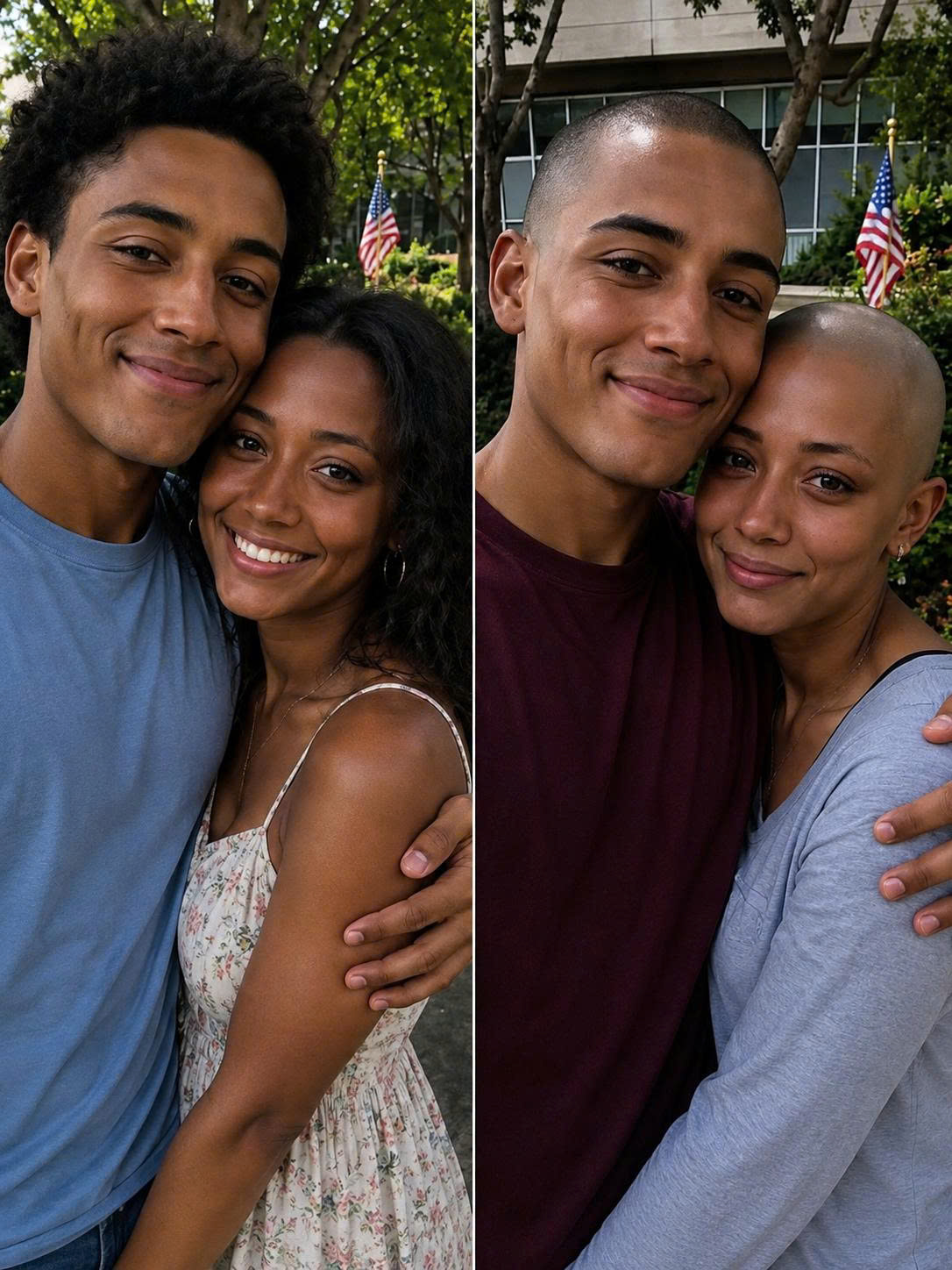 My 17-year-old son shaved off all his hair for his girlfriend who was battling c@nc3r — the next day, her mother called and said, "You need to come to the hospital and see what your son did."