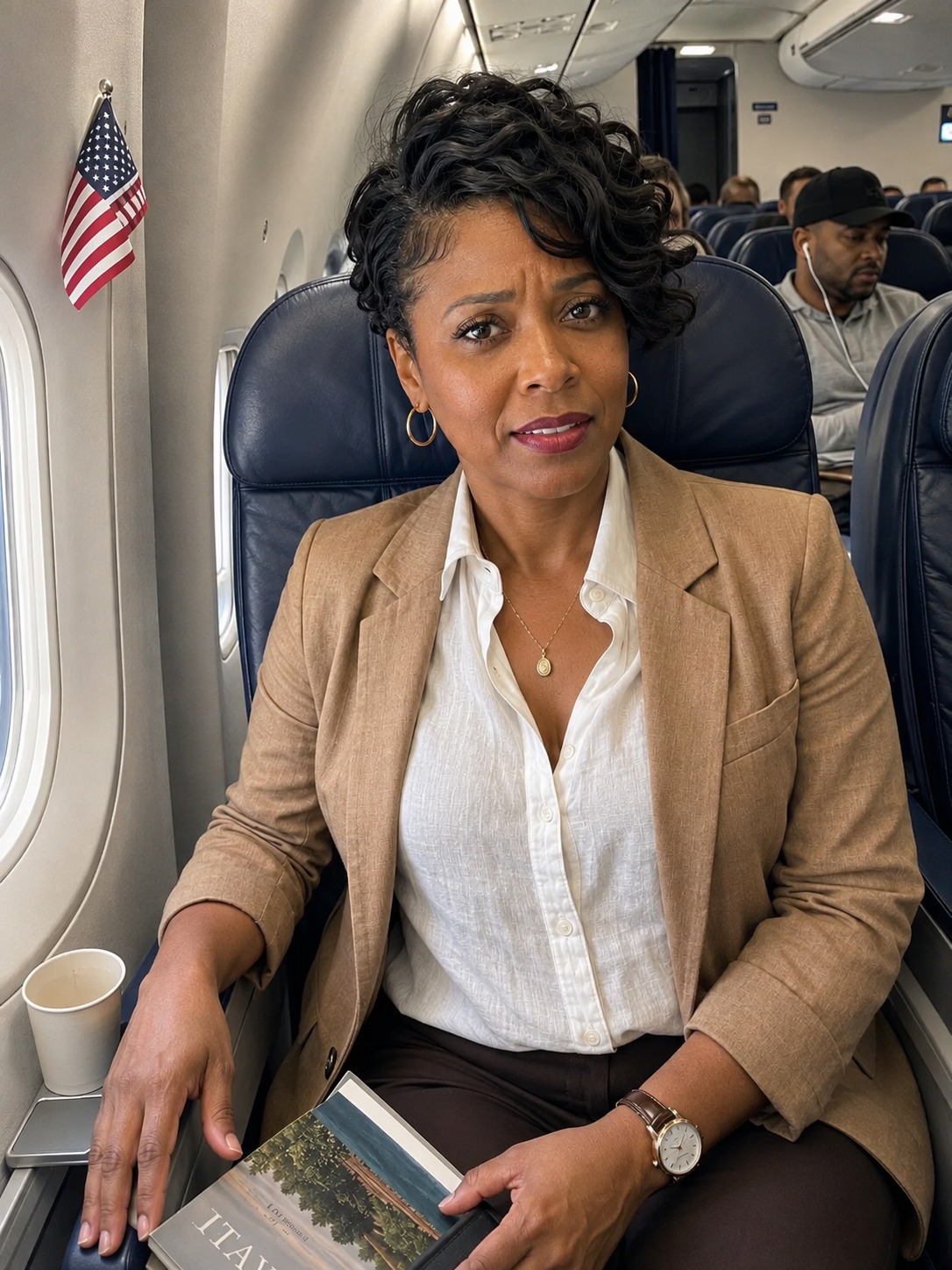MY PILOT HUSBAND HAD A FLIGHT ON OUR ANNIVERSARY, SO I BOUGHT A SEAT ON HIS PLANE TO SURPRISE HIM — BUT THEN HIS ANNOUNCEMENT MADE MY BLOOD RUN COLD