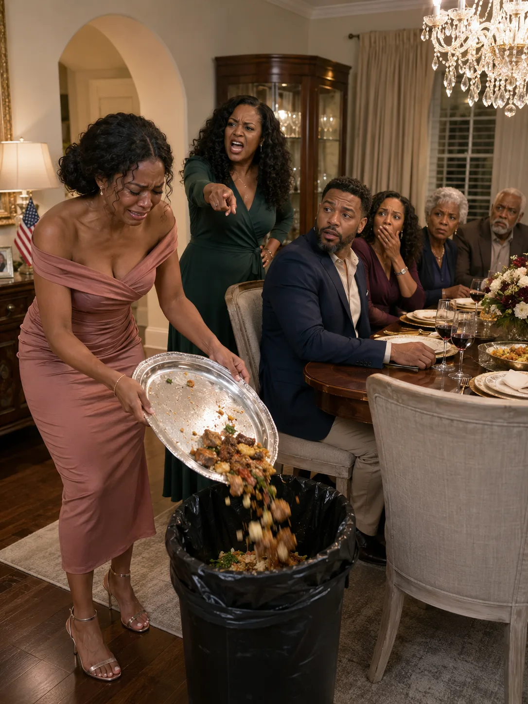 THREE DAYS AFTER MY WEDDING, MY MOTHER-IN-LAW HUMILIATED ME IN FRONT OF THE ENTIRE FAMILY BECAUSE I WOULDN'T SERVE MY SISTER-IN-LAW — SO I DUMPED DINNER IN THE TRASH AND LEFT, BUT DAYS LATER MY HUSBAND CAME TO MY MOTHER'S DOOR WITH NEWS I NEVER EXPECTED.