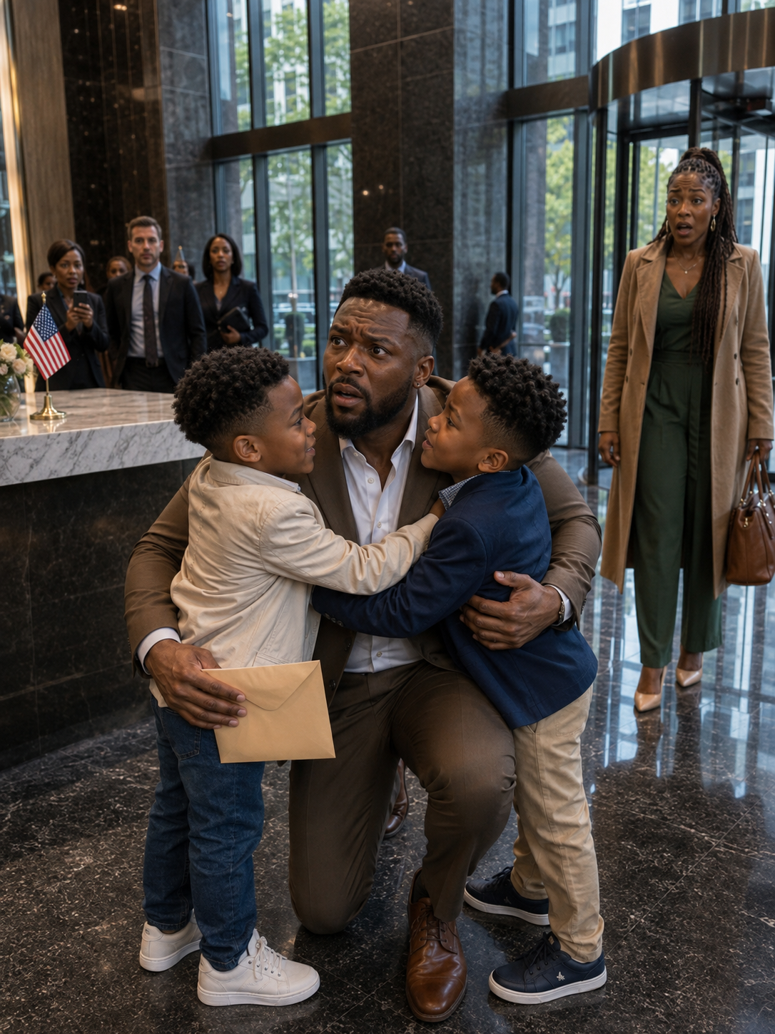 THE DAY TWO LITTLE BOYS RAN INTO MY CORPORATE HEADQUARTERS SCREAMING "DADDY!" WAS THE DAY MY CAREFULLY CONTROLLED LIFE SHATTERED. FOR SEVEN YEARS, DOCTORS HAD ASSURED ME I WOULD NEVER BE A FATHER. I BELIEVED THEM. I BUILT A BILLION-DOLLAR EMPIRE AROUND THAT BELIEF. THEN, ON AN ORDINARY TUESDAY MORNING, TWO IDENTICAL SEVEN-YEAR-OLDS APPEARED IN MY LOBBY KNOWING SECRETS NOBODY SHOULD HAVE KNOWN—AND SUDDENLY, THE IMPOSSIBLE WAS STANDING RIGHT IN FRONT OF ME.