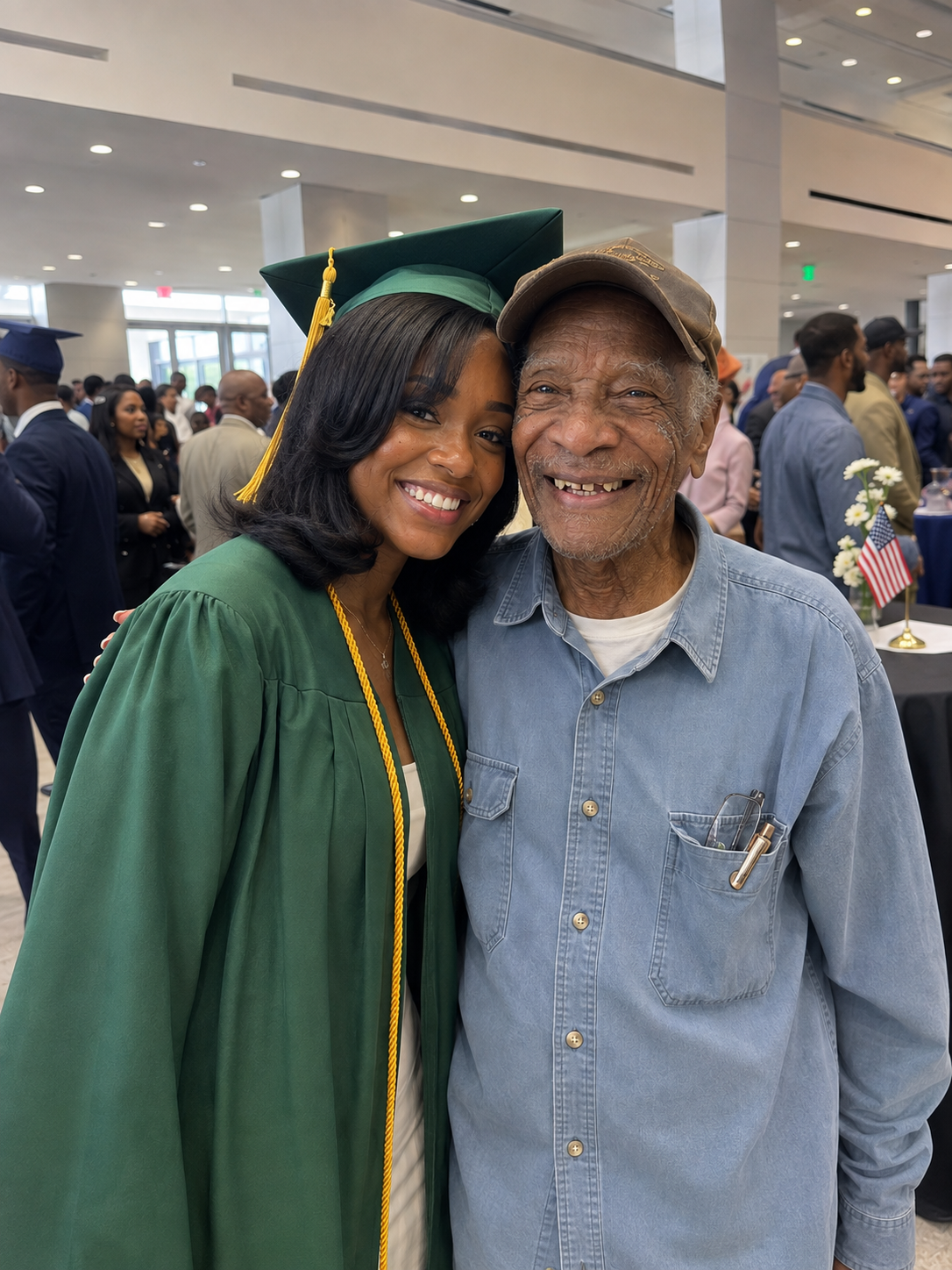 My daughter chose the school janitor to walk her across the graduation field instead of me — I felt humiliated until he pulled an old envelope from his pocket and said, "Her mother BEGGED me to do this."