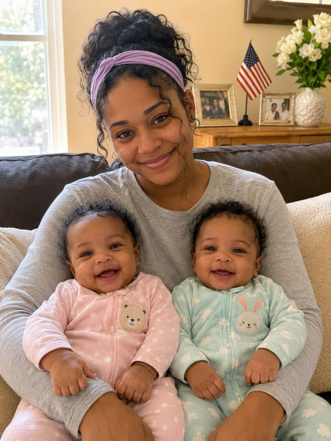 My husband went on vacation five days before my scheduled C-section for our twins. When he finally walked back through our front door, his knees were shaking so bad I could hear his shoes tapping against the hardwood.
