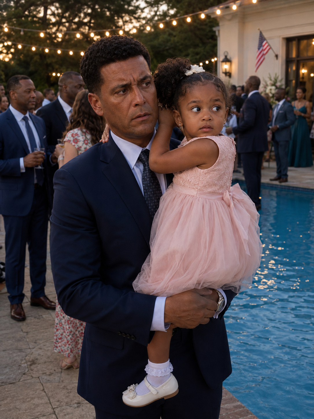 MY 5-YEAR-OLD DAUGHTER POINTED AT MY BOSS'S EAR AND KEPT SAYING, "DADDY'S THERE" — BUT MY HUSBAND HAD PASSED AWAY, SO WHEN I LOOKED CLOSER, I COULDN'T BELIEVE WHAT SHE WAS ACTUALLY POINTING AT.