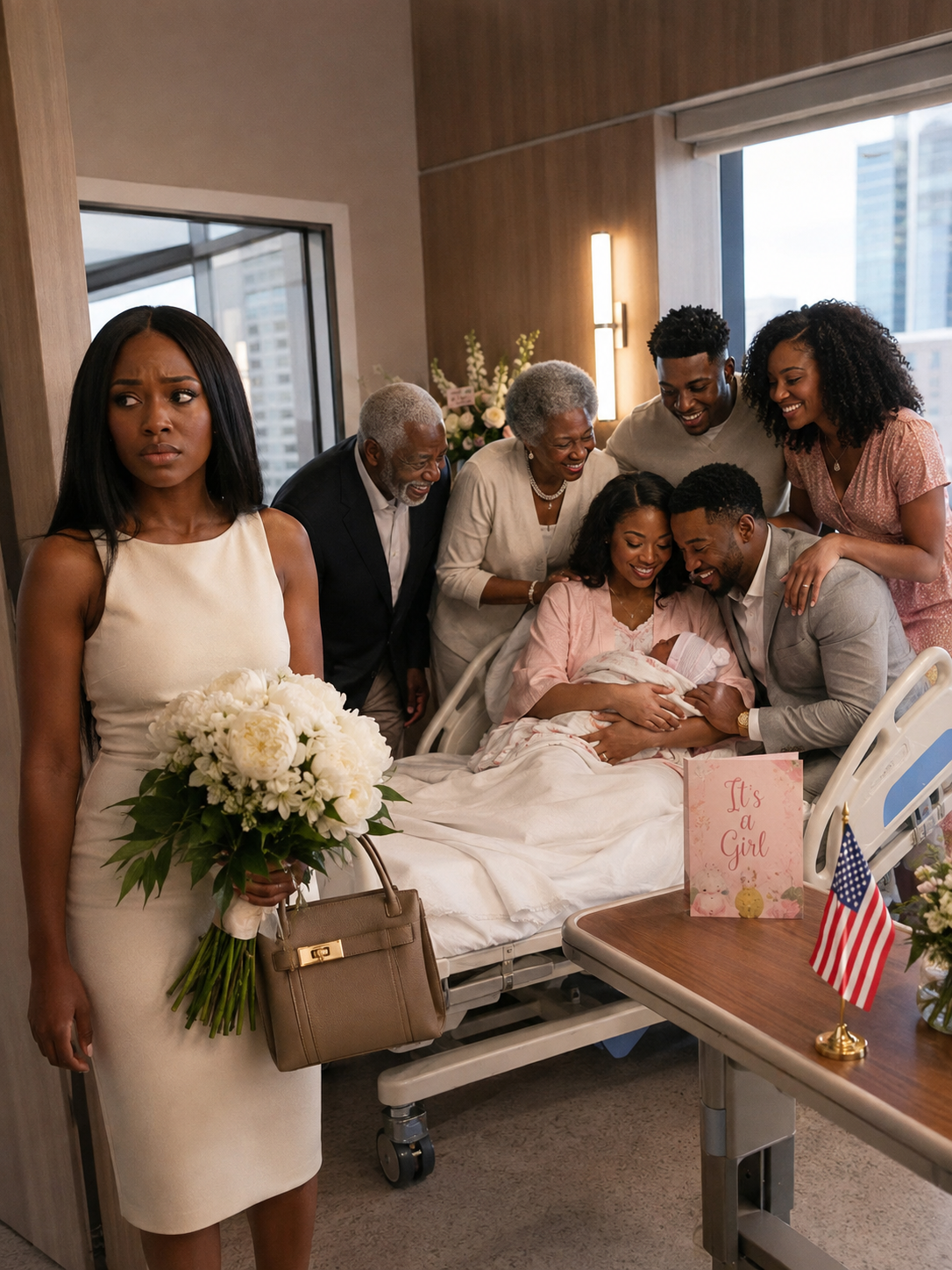 I went to the hospital to meet my sister's newborn baby—and found her wearing my stolen family diamond and sharing an intimate moment with my husband