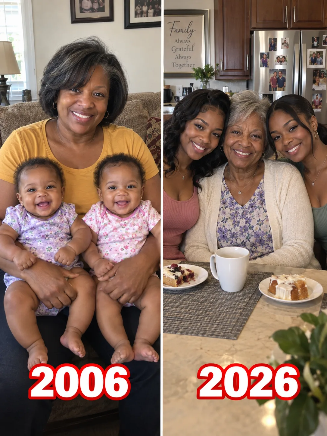 I raised my twin granddaughters from three months old after their mother walked out — twenty years later she knocked on my door, and my girls handed her a bag.