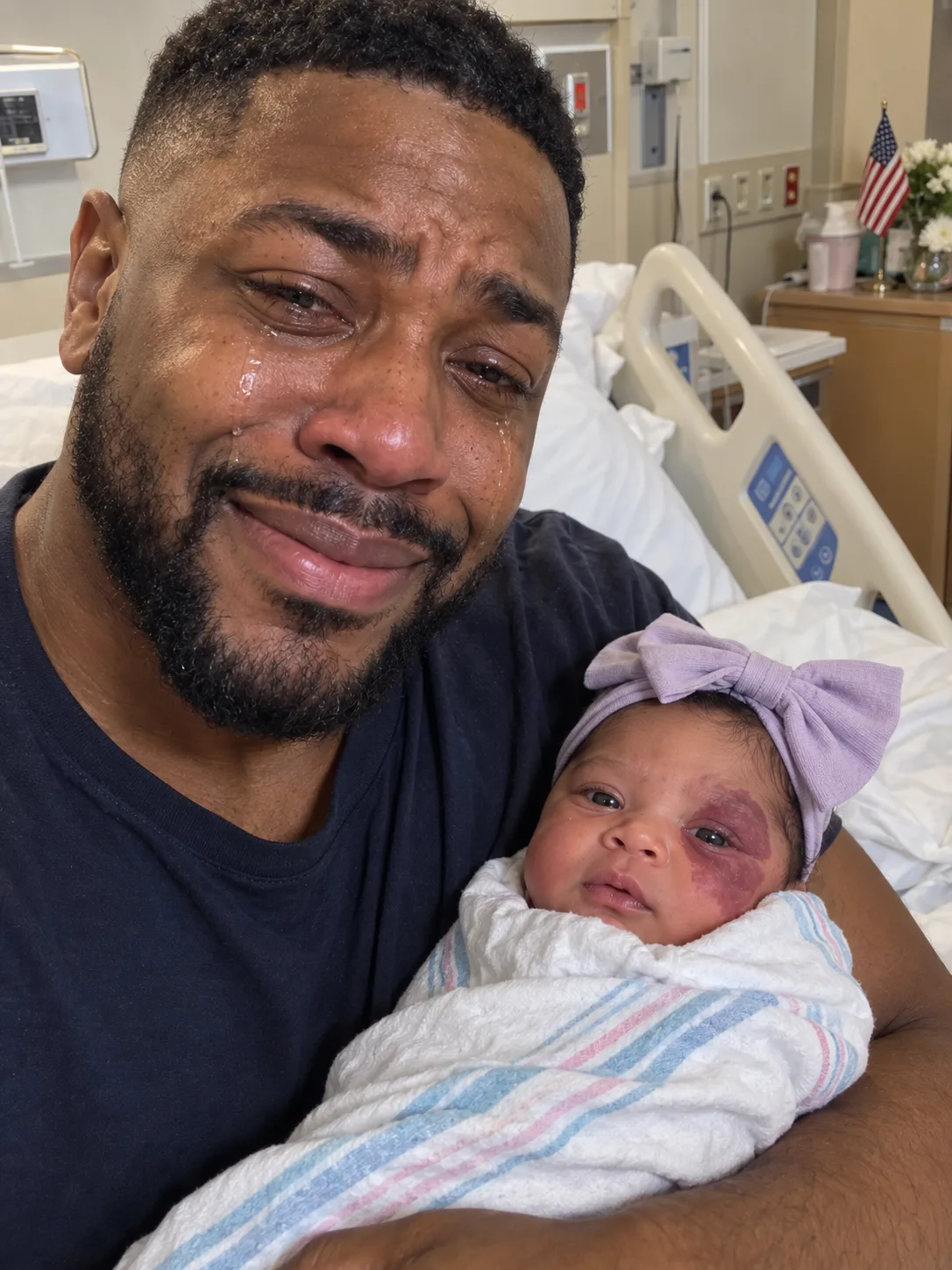 I had barely recovered from a brutal delivery when my husband looked at our newborn daughter, froze, and asked the one question I never expected to hear.
