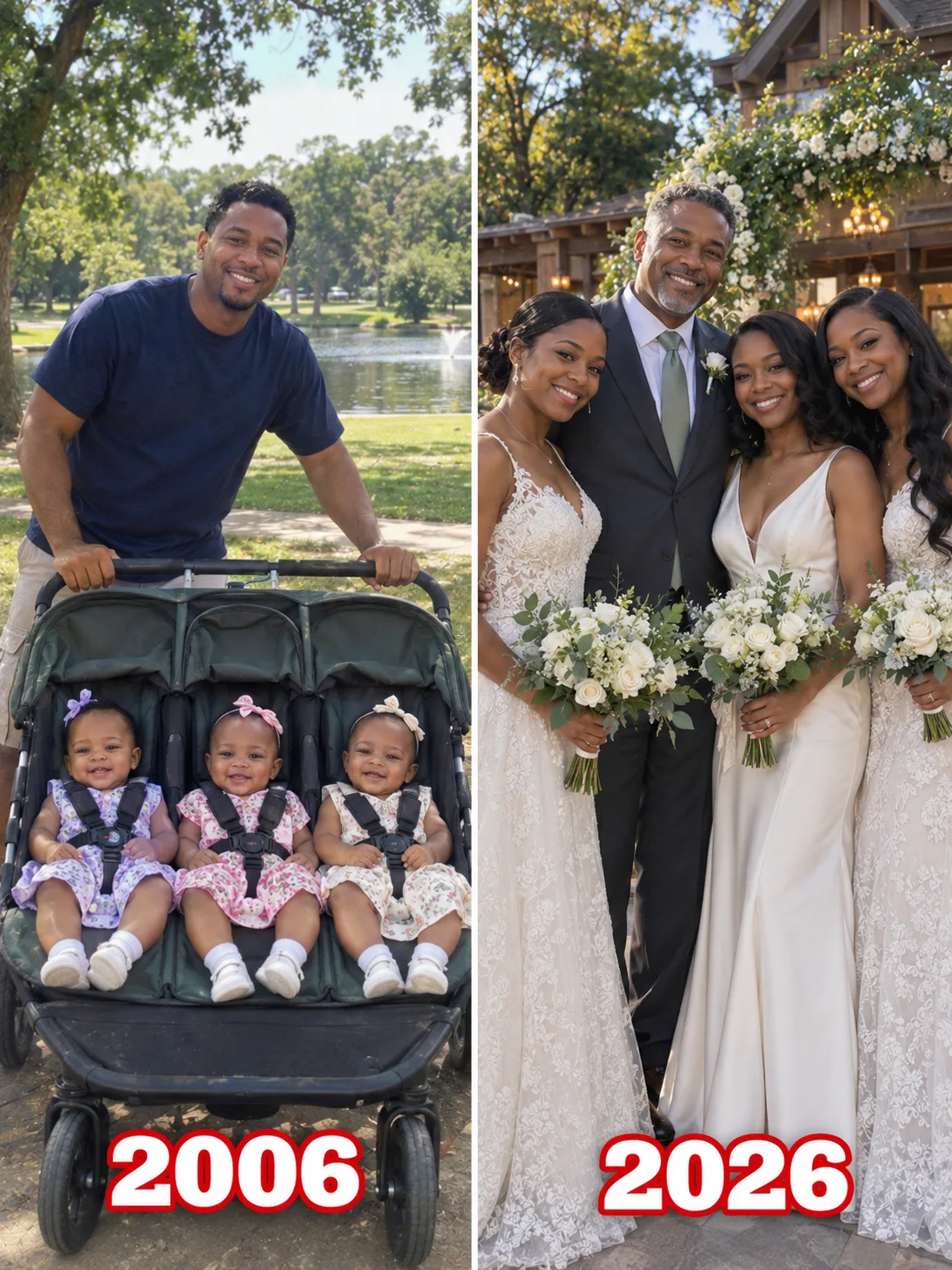 I raised my sister's triplets after she walked out of the maternity ward — twenty years later she was sitting at their wedding, and my daughters got up and read a letter I had never seen.