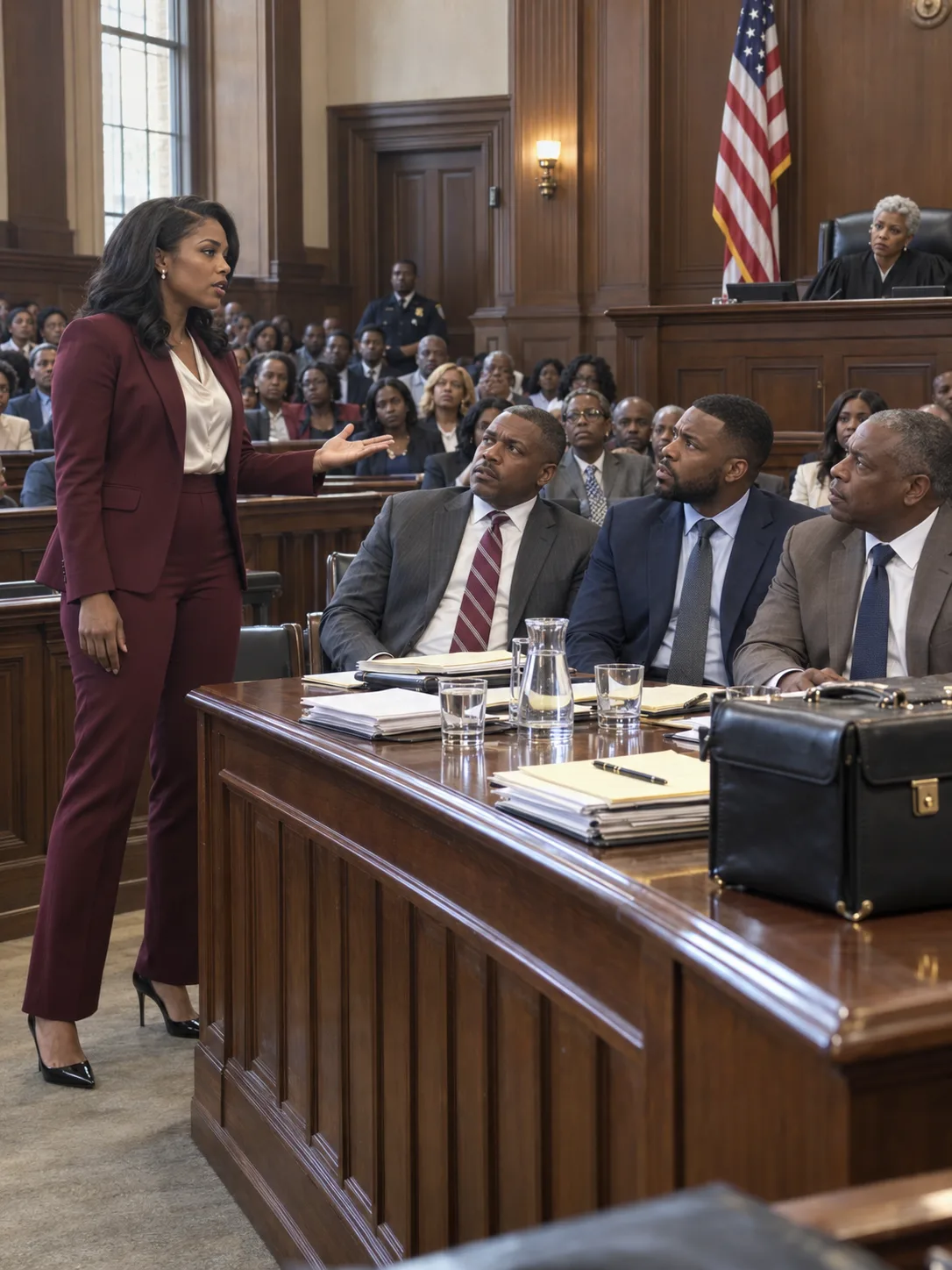 My husband brought three attorneys to court because he thought I was too poor to fight him. His father laughed at me from the gallery. Then I opened my bag and took out one red folder.