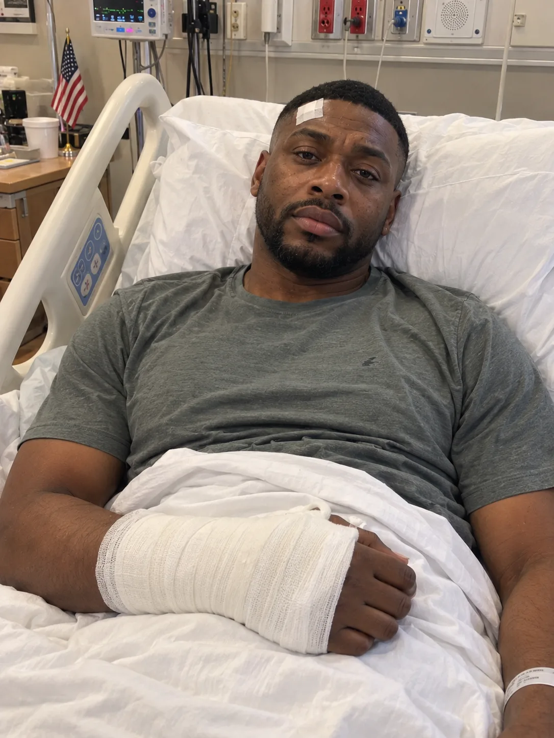 My husband was in a minor car accident on his way home from work, so I rushed to the hospital