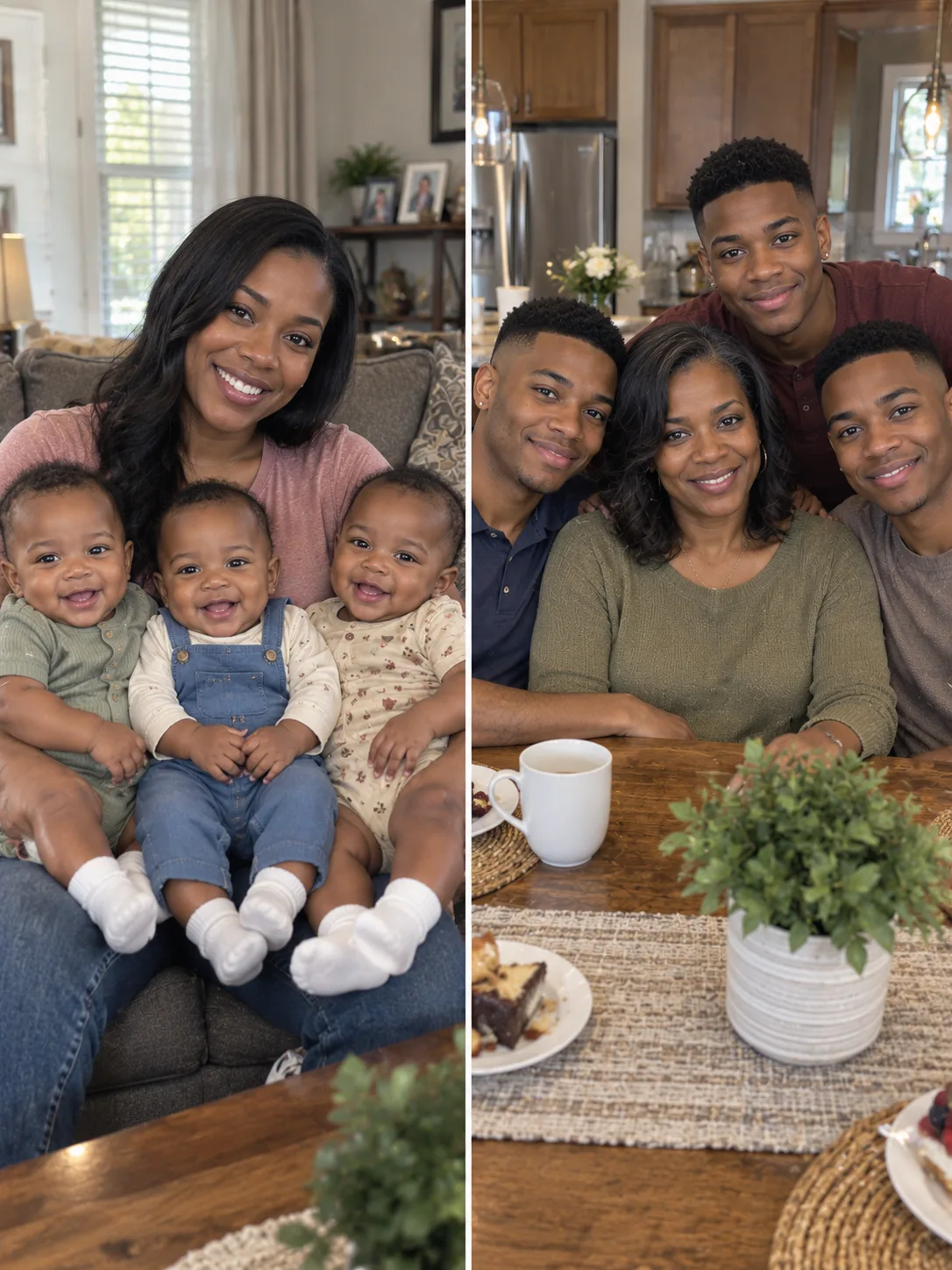 One of my triplets died at five months old — on the twins' eighteenth birthday there was a box on my step that said "Happy birthday, brothers."