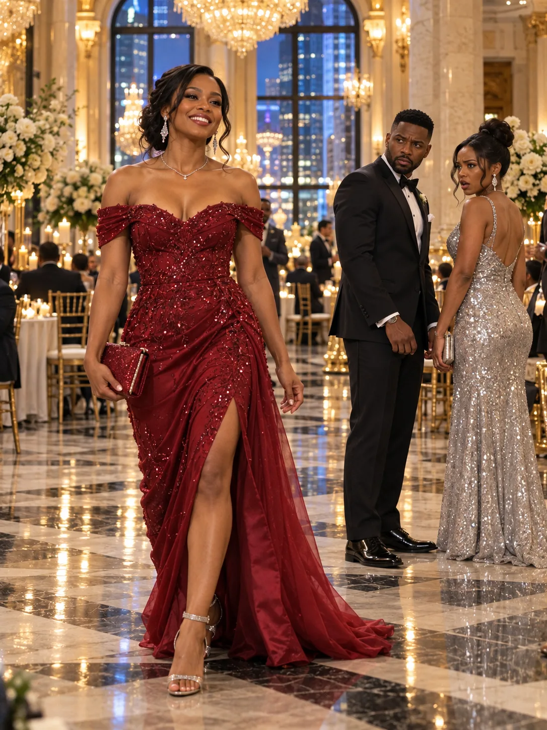My husband bu:rned my only decent dress so I couldn't attend his promotion party