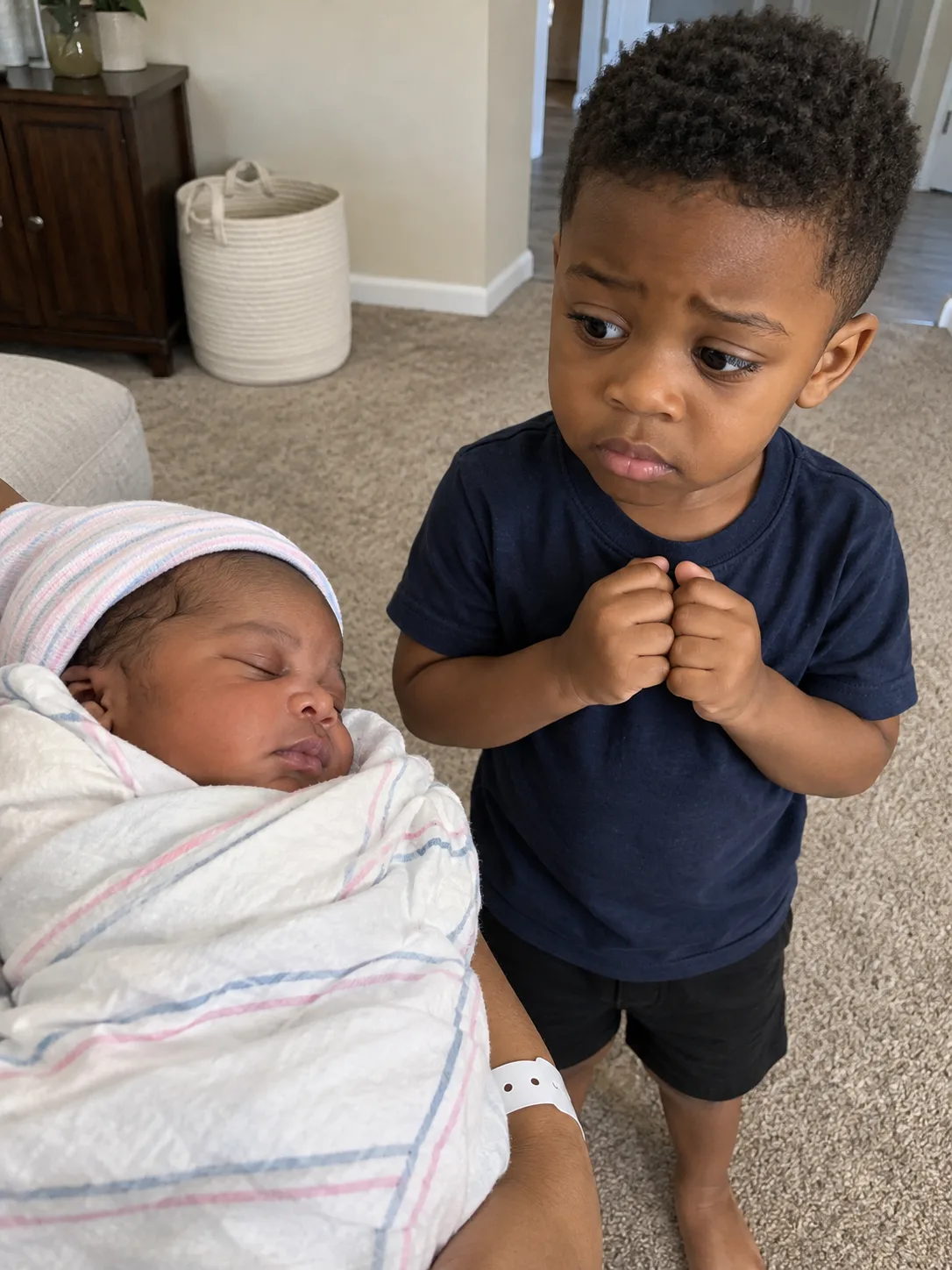 My Five-Year-Old Son Looked at Our Newborn Baby and Whispered, "That's Not My Sister" — I Thought He Was Jealous Until He Told Me What Happened at the Hospital