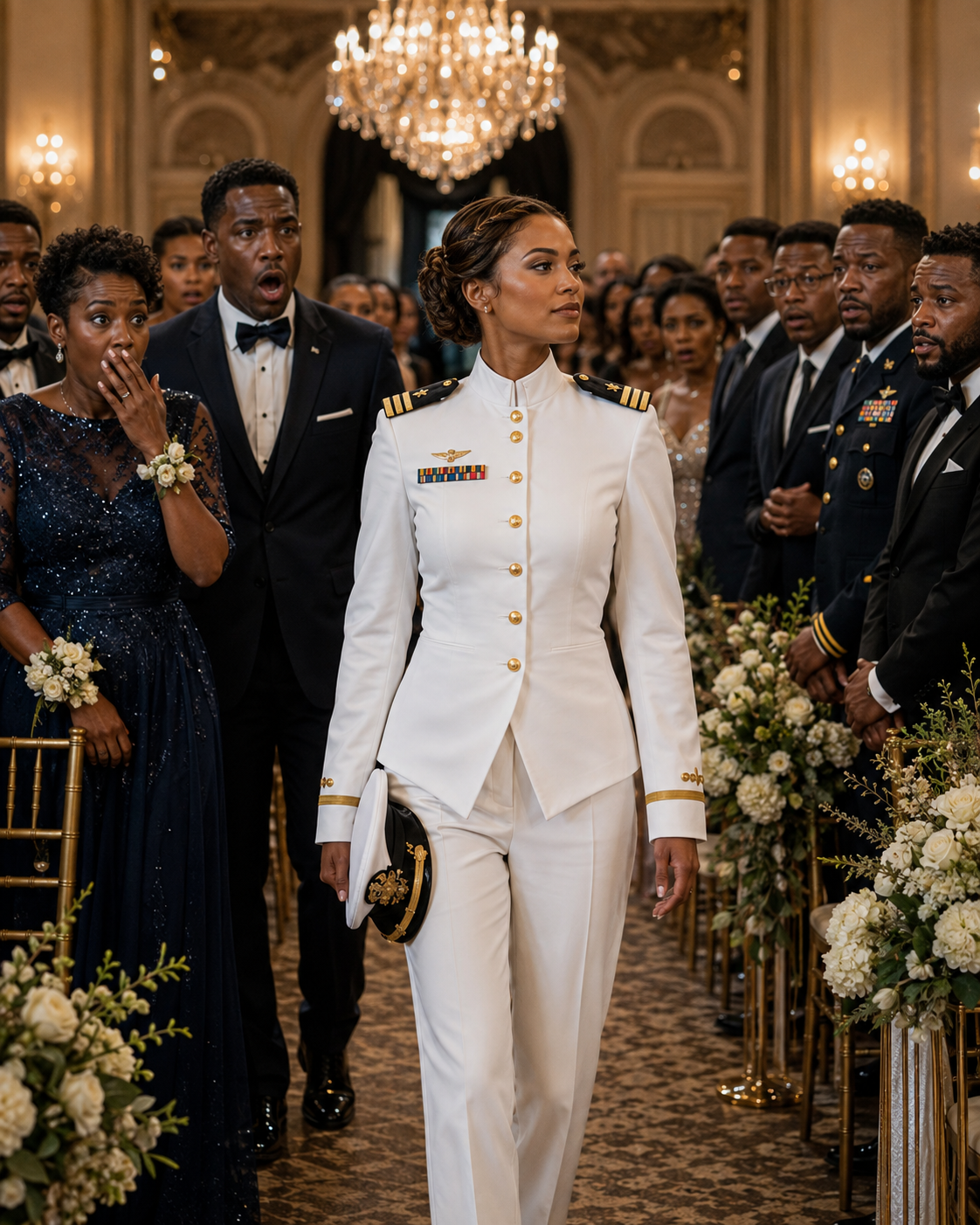 My Father Told Me Not to Wear My Uniform to My Sister’s Wedding Because “Nobody Cares About Your Military Job”—Then 180 Guests Stood When I Walked In-0198t