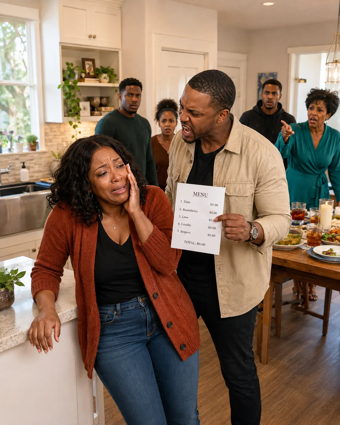 My Mother-in-Law Ordered Me to Cook an Eighteen-Course Anniversary Dinner—When I Refused, My Husband Shoved Me Into the Pantry and Said, “Then Get Out.” He Had No Idea I Had Already Packed.-0198t