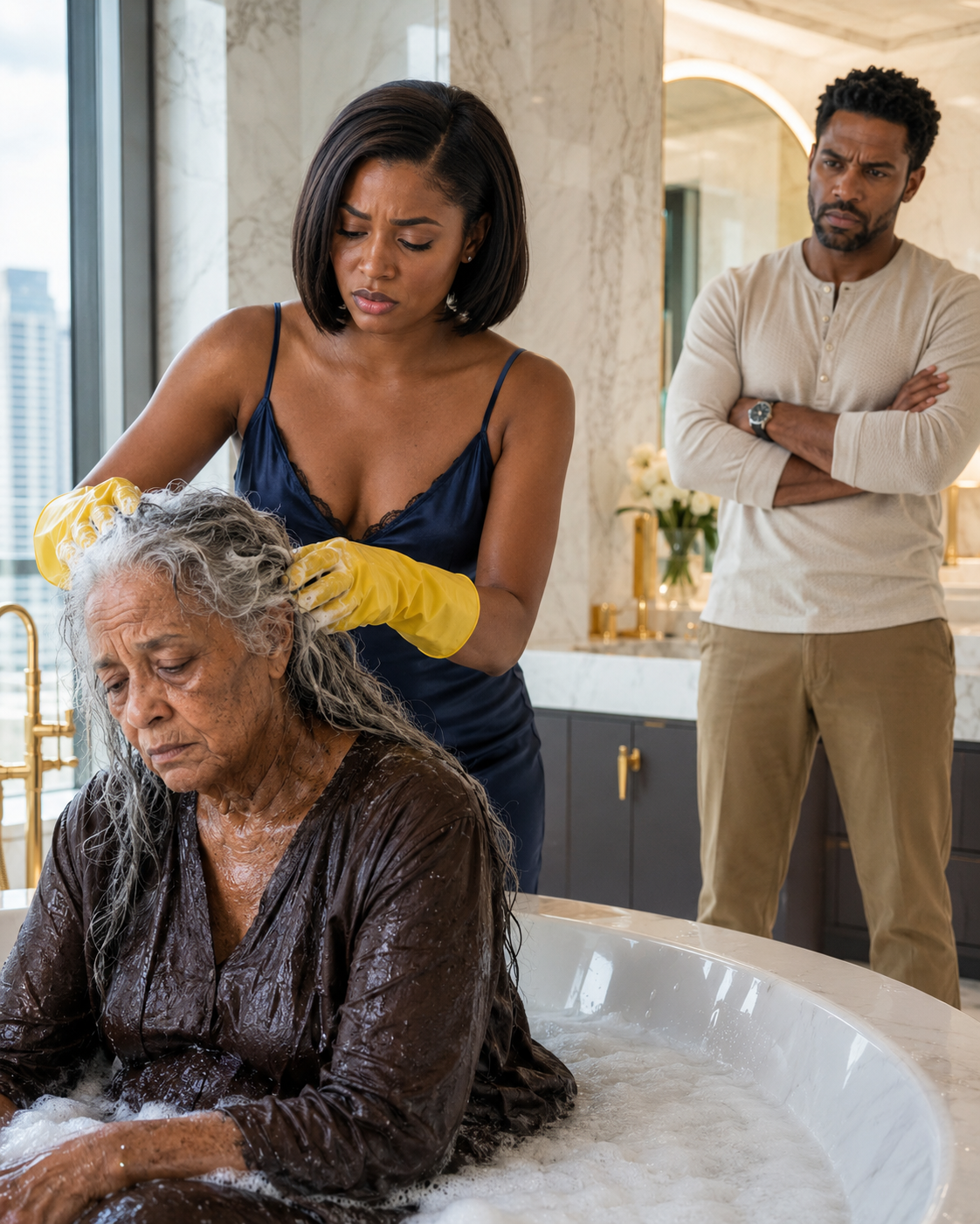 My Husband Brought a Homeless Woman Into Our Mansion and Told Me to Bathe Her Myself—Then I Saw the Mark on Her Back-0198t