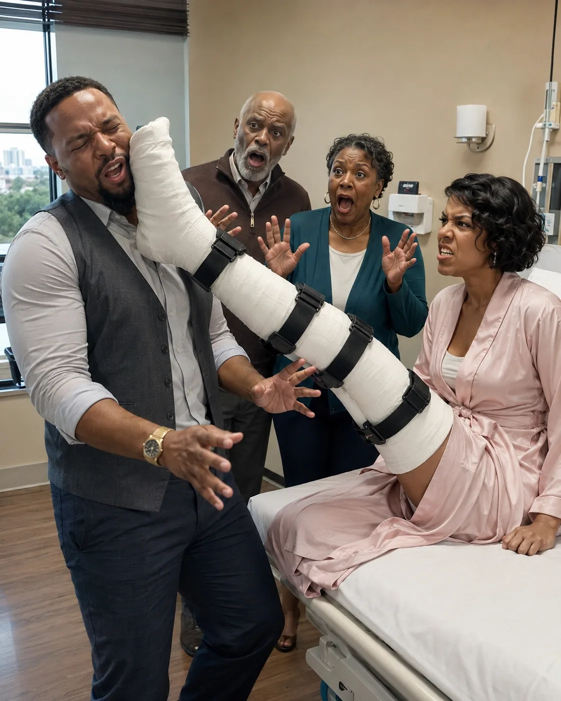 My Husband Watched His Mother Break My Leg and Said, “Leave Her There—She Needs to Learn”—Three Days Later, They Walked Into My Hospital Room Smiling-0198t