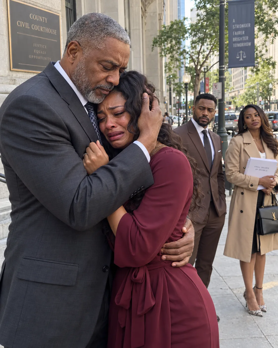 Minutes after my divorce, my father grabbed my wrist and said: "Change every PIN. Right now." That night my ex tried to spend $998,000. Then a stranger texted: "Come alone if you want to know why he married you."