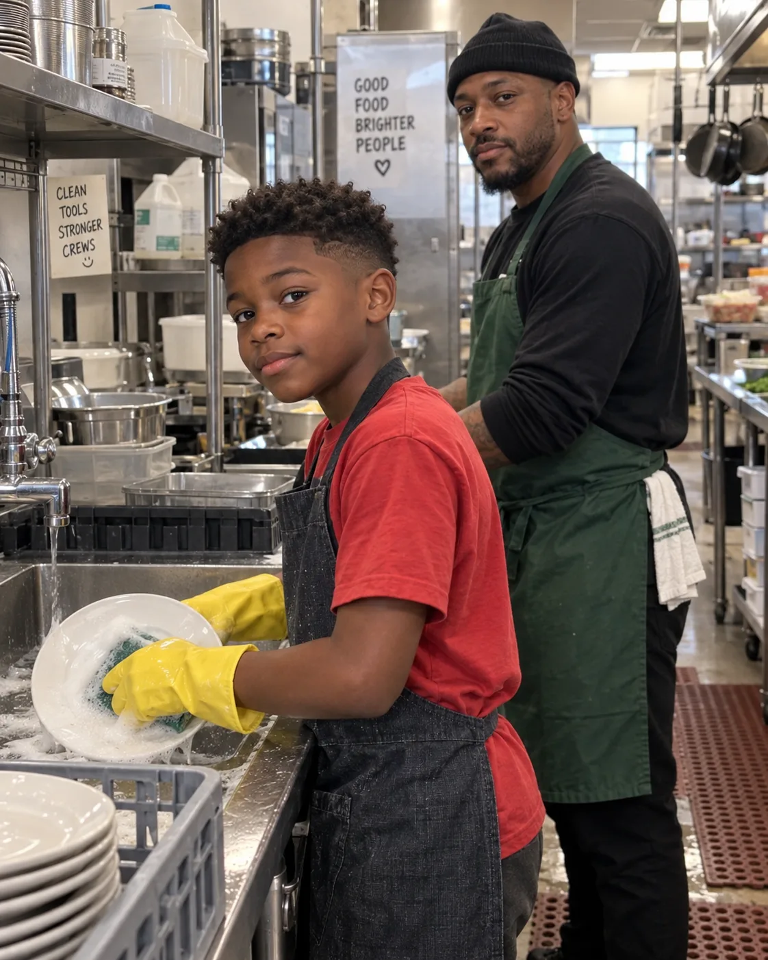 My 13-year-old took a dishwashing job to save for a bike. Six months later there was still no bike — then his boss rang me: "Do you know what he does with every paycheck?"